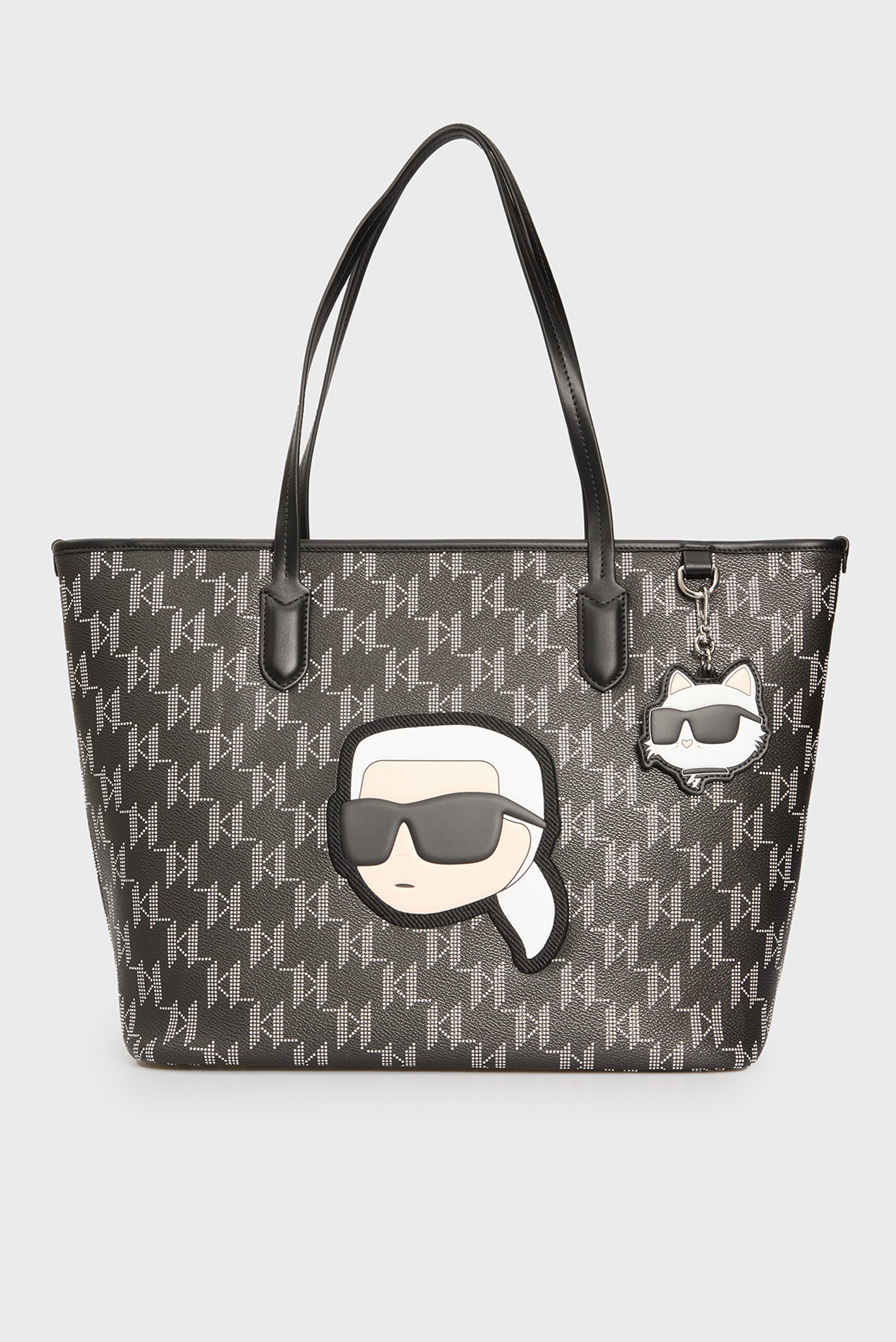 Женская черная сумка с узором Черный ONESIZE Karl Lagerfeld 240W3087 Женская черная сумка с узором Черный ONESIZE Karl Lagerfeld 240W3087