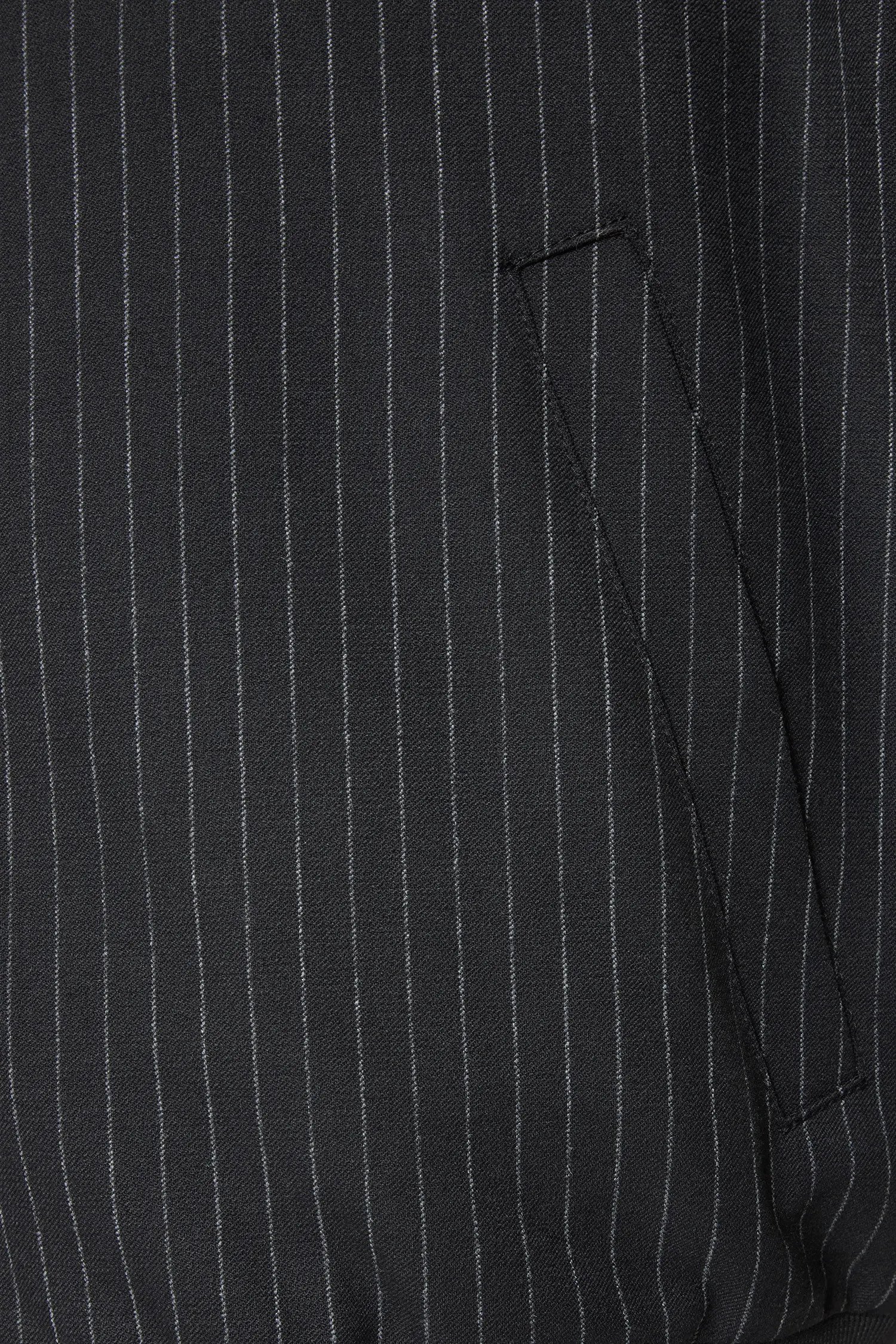 Чоловічий чорний бомбер у смужку 4