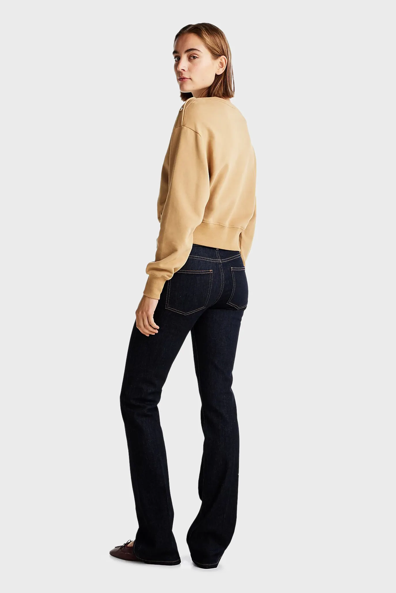 Жіночий бежевий світшот GOLD BTN BOAT-NK 3