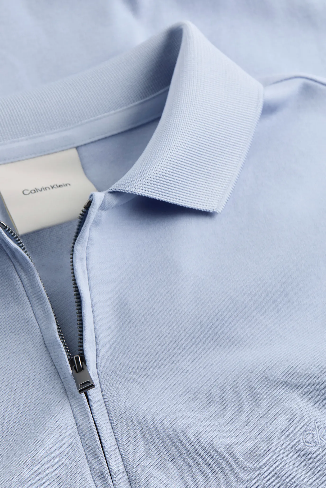 Чоловіче блакитне поло LIQUID TOUCH WELT ZIP POLO 2