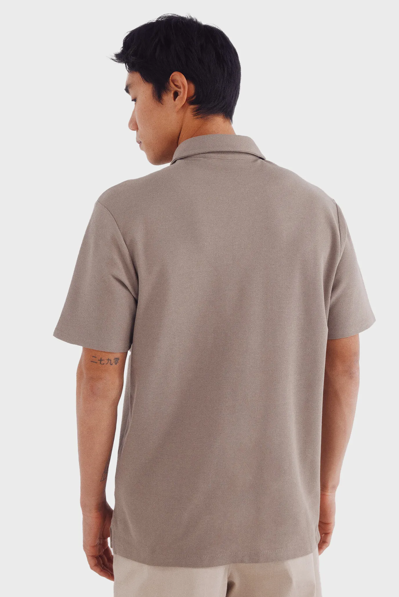 Мужское бежевое поло 3