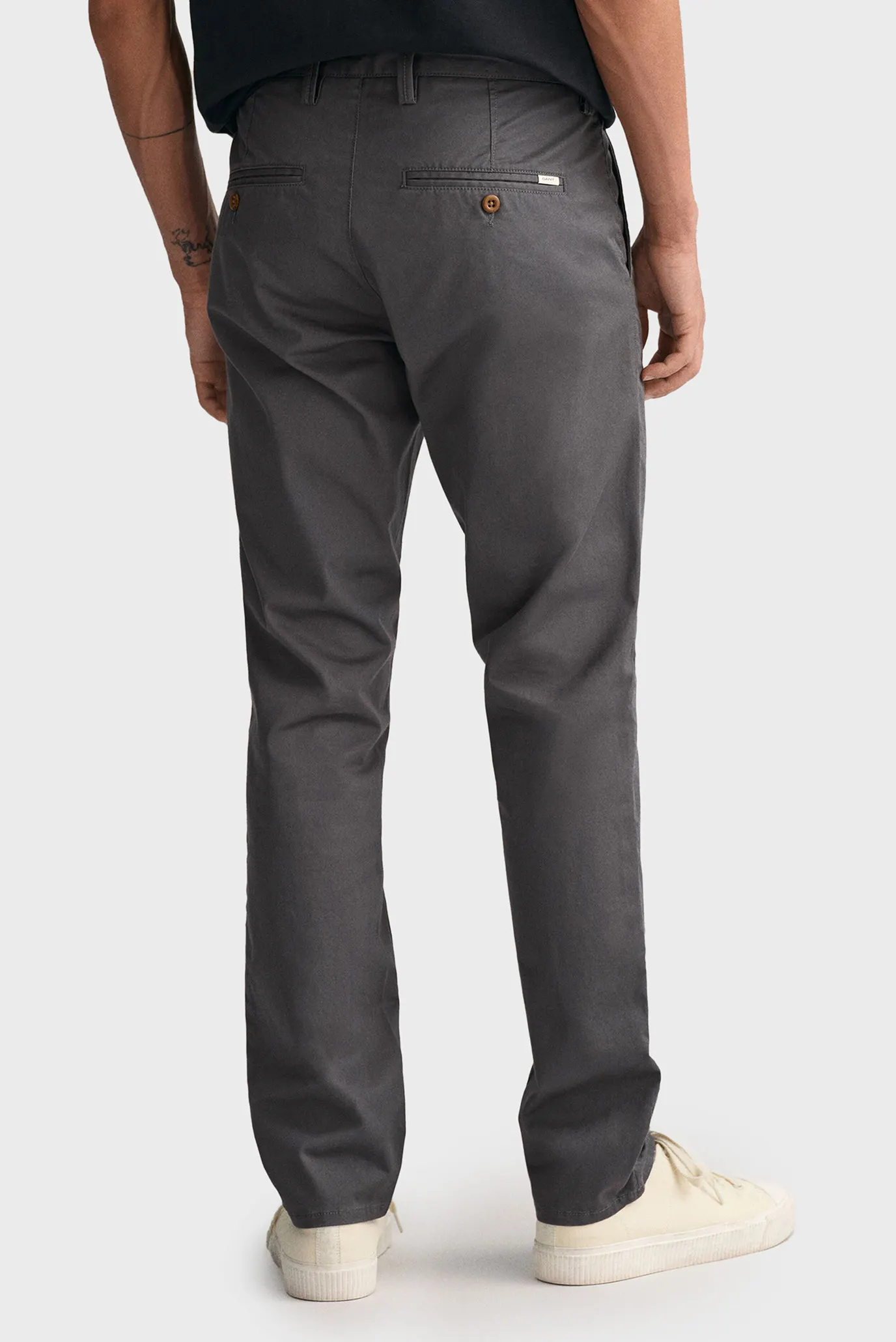 Мужские серые чиносы SLIM TWILL CHINOS 3
