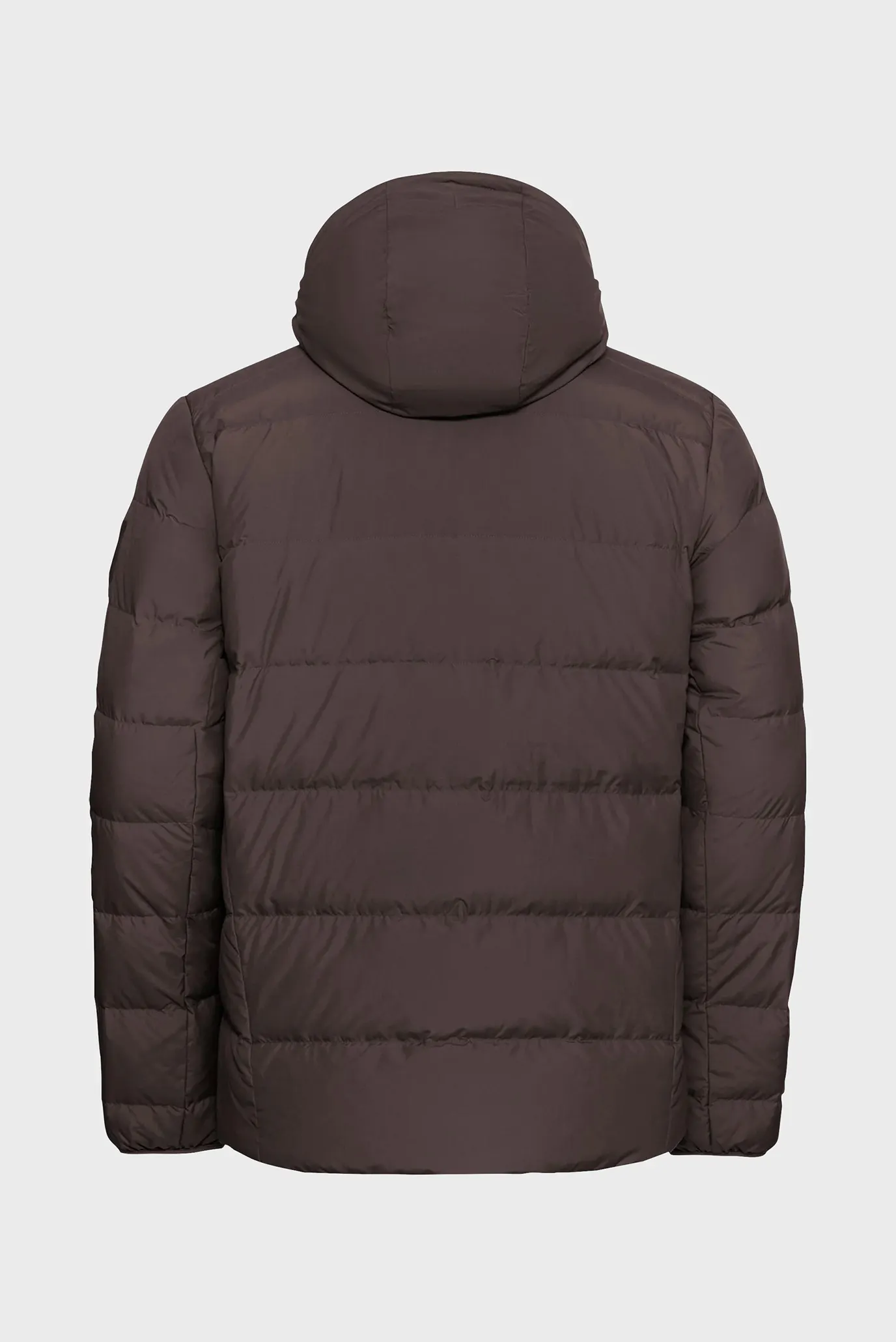Мужской темно-коричневый пуховик 8
