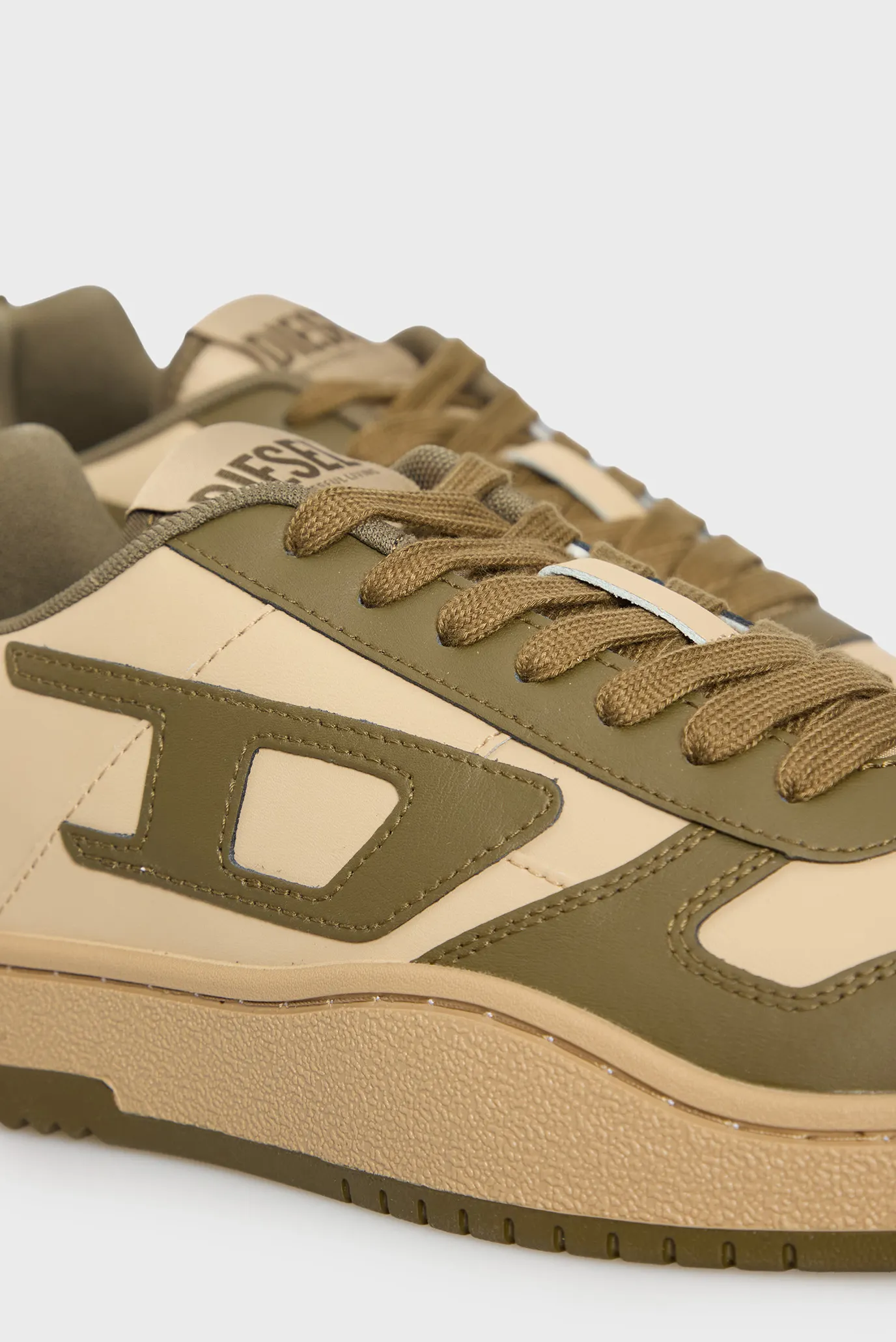 Чоловічі бежеві шкіряні снікерси UKIYO 2