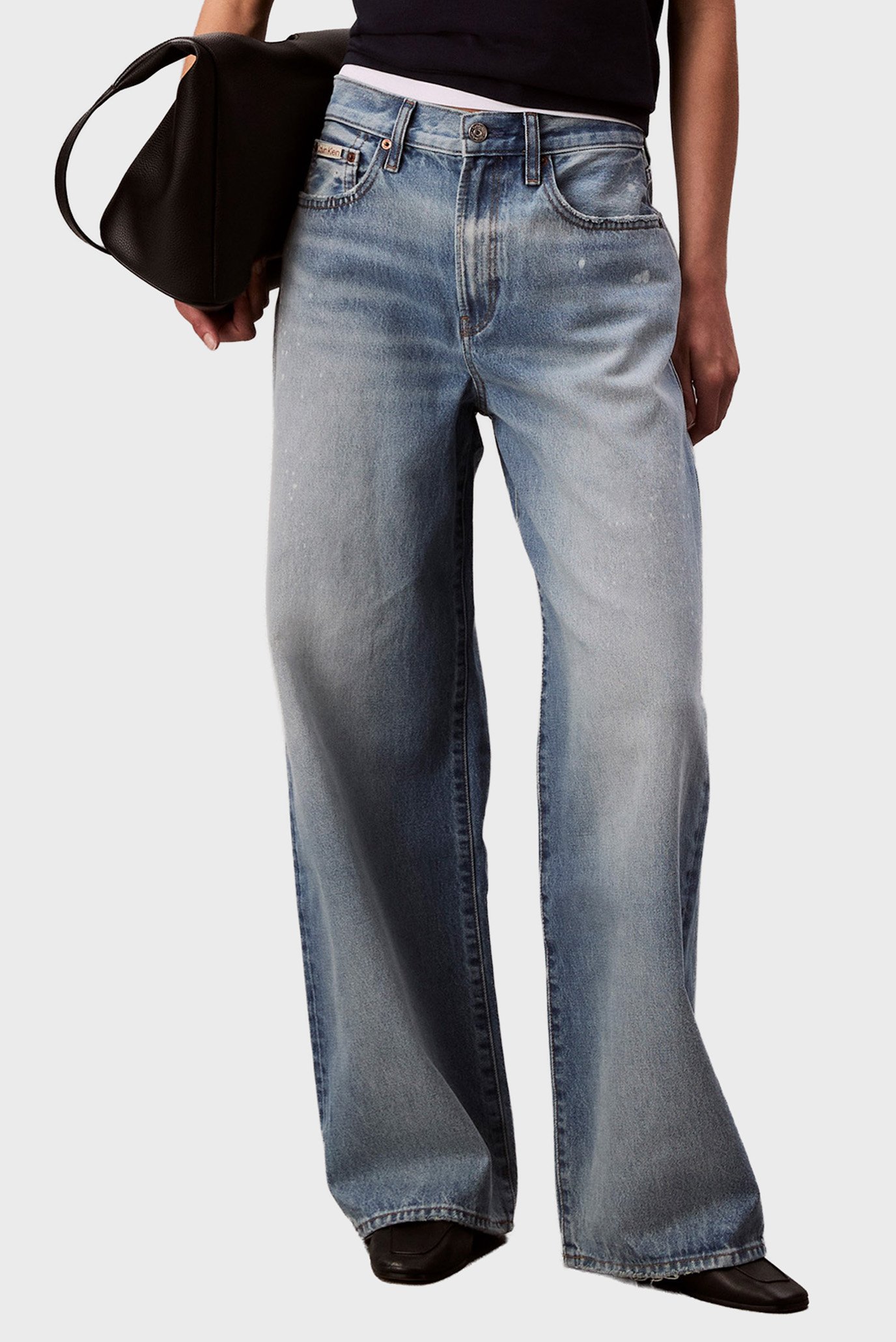 Женские голубые джинсы THE WIDE LEG Голубой 23-RG Calvin Klein Jeans LV047C702G Женские голубые джинсы THE WIDE LEG Голубой 23-RG Calvin Klein Jeans LV047C702G