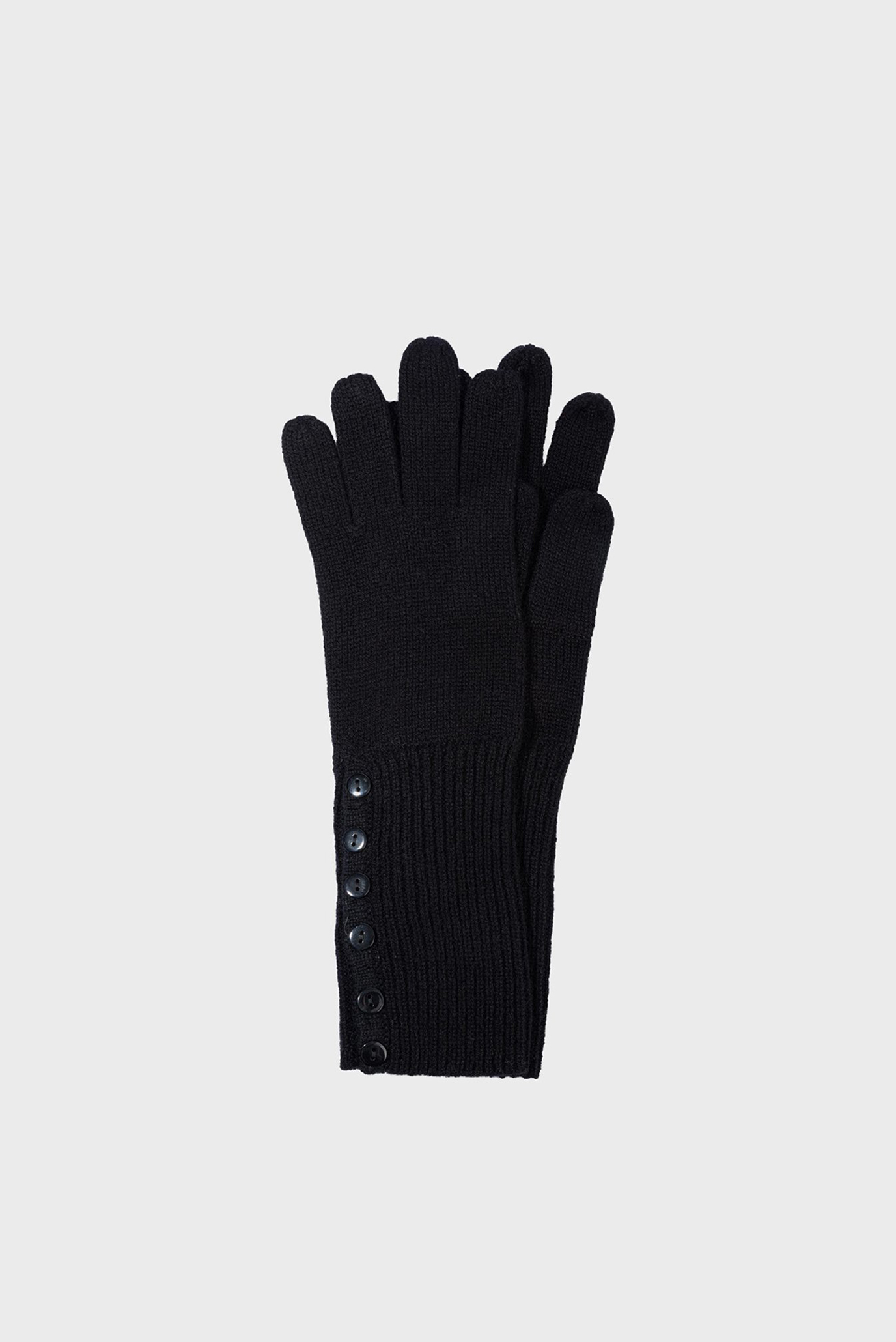 Женские черные кашемировые перчатки 1