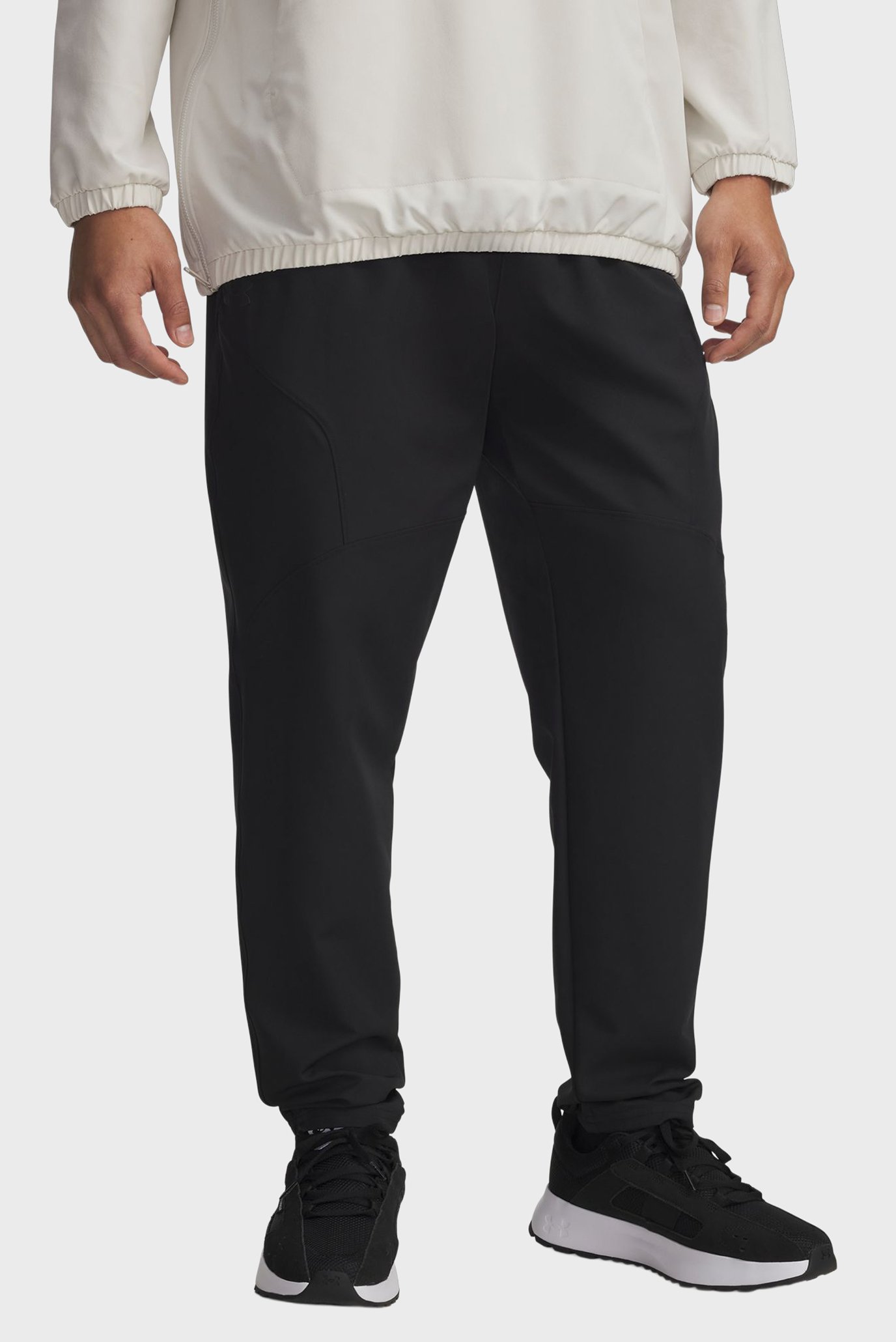 Мужские черные спортивные брюки UA Unstoppable Tapered Pants Черный L Under Armour 6003861-001 Мужские черные спортивные брюки UA Unstoppable Tapered Pants Черный L Under Armour 6003861-001