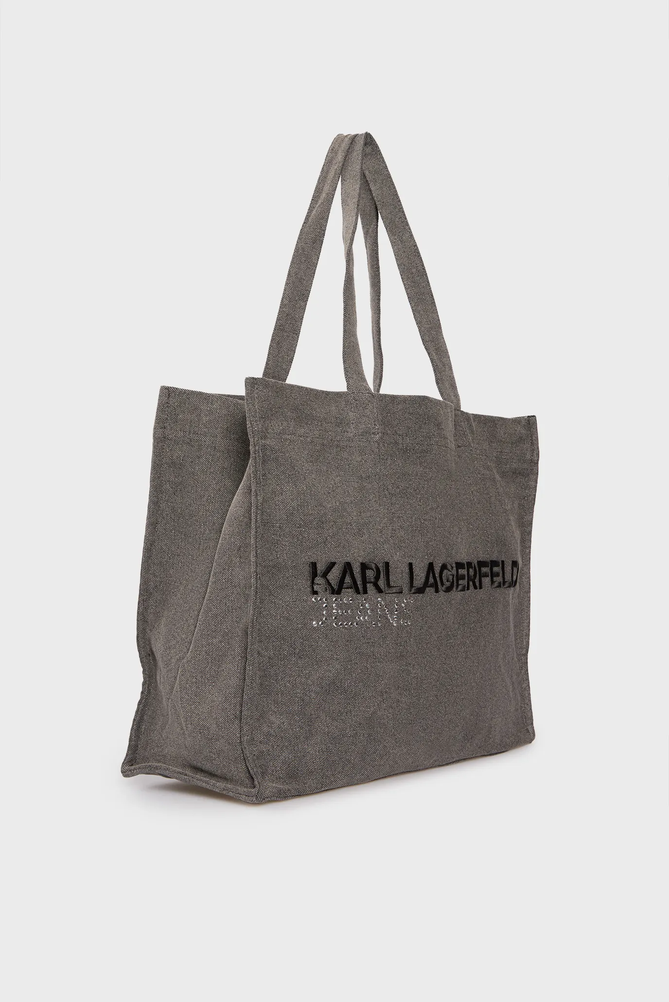 Жіночий темно-сірий джинсовий шопер ew logo 3