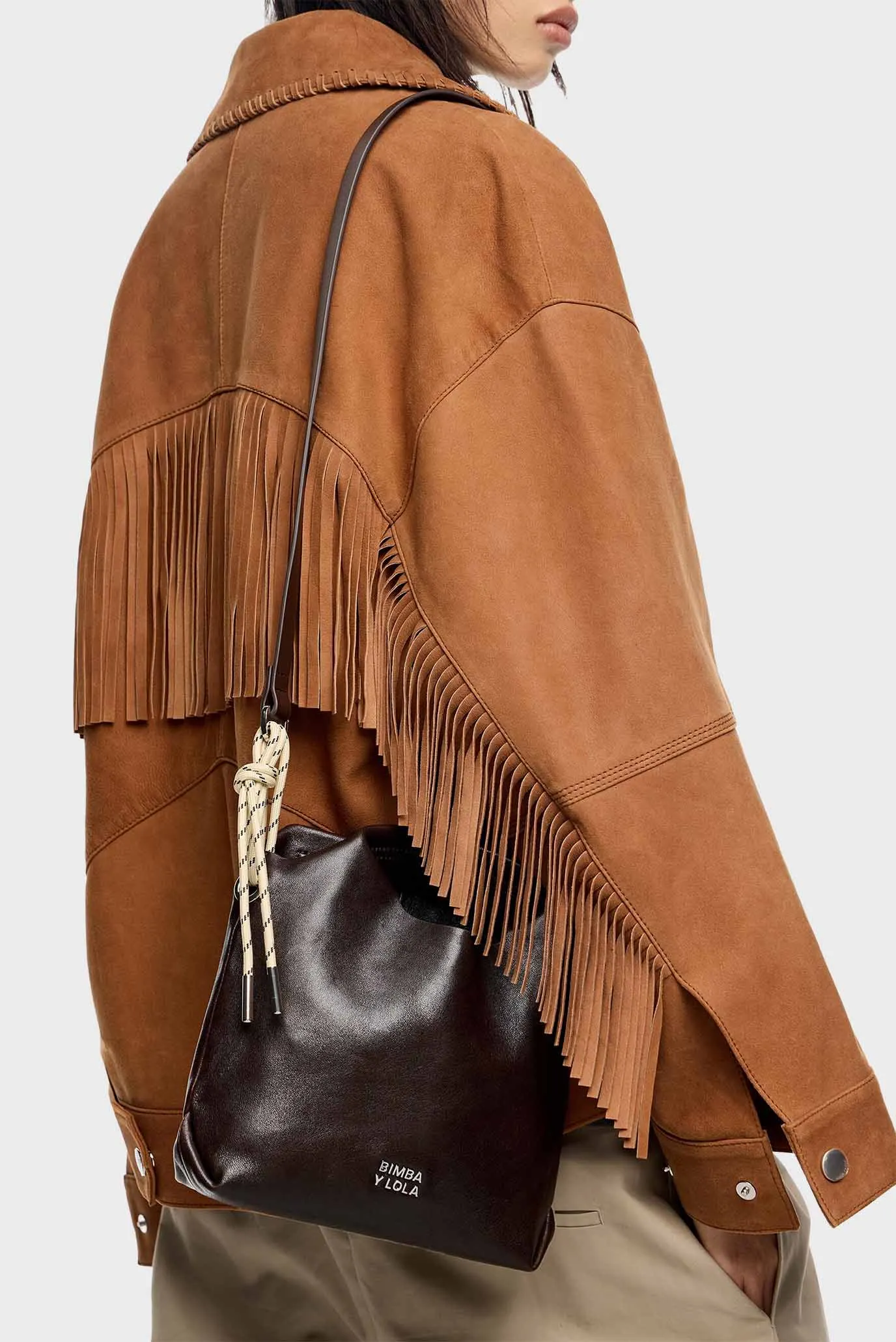 Женская коричневая кожаная сумка 2