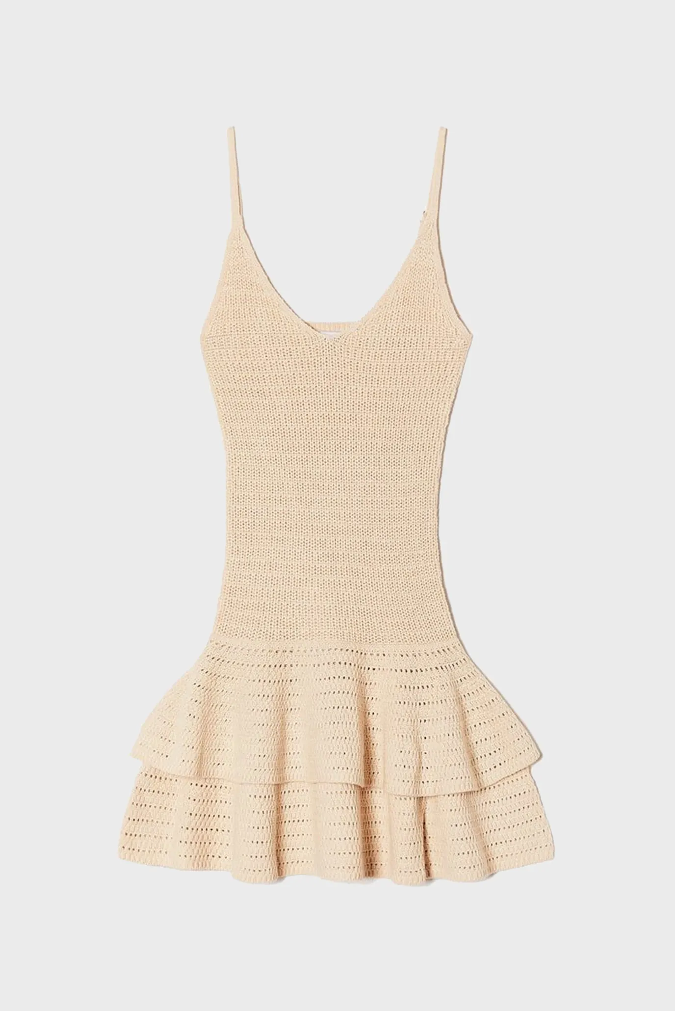 Женское бежевое платье 3