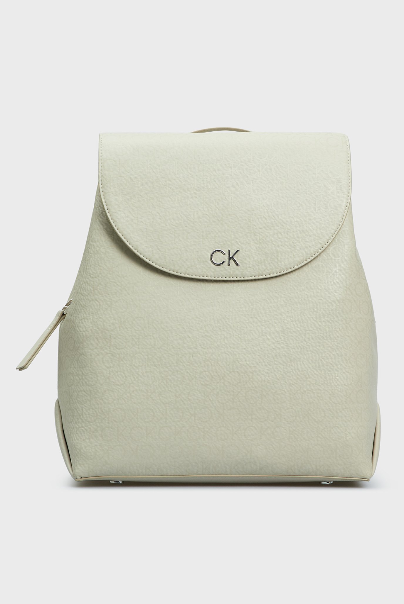 Женский бежевый рюкзак с узором CK DAILY 1