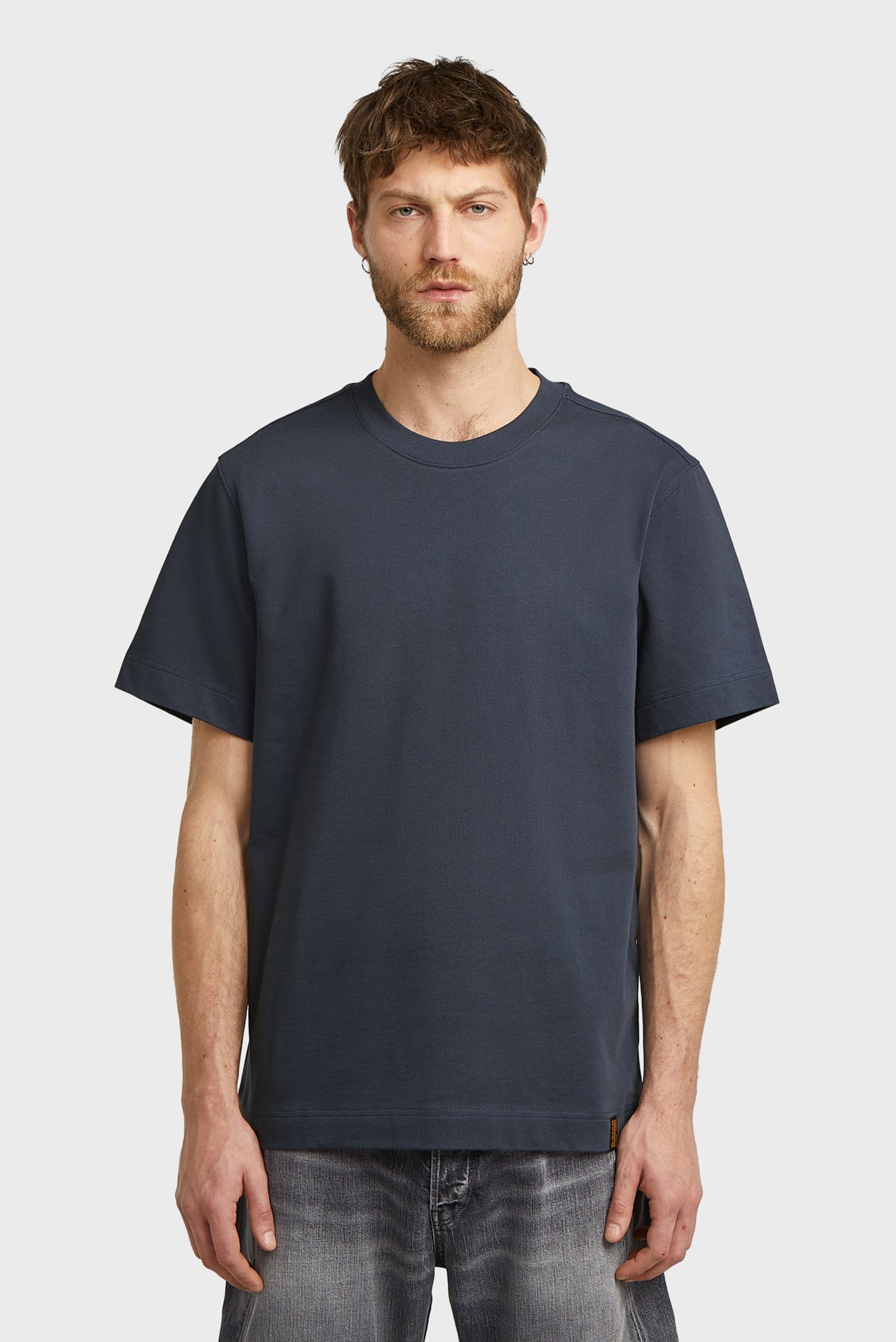 Мужская темно-синяя футболка Essential Синий XXL G-Star RAW D27769,D709 Мужская темно-синяя футболка Essential Синий XXL G-Star RAW D27769,D709