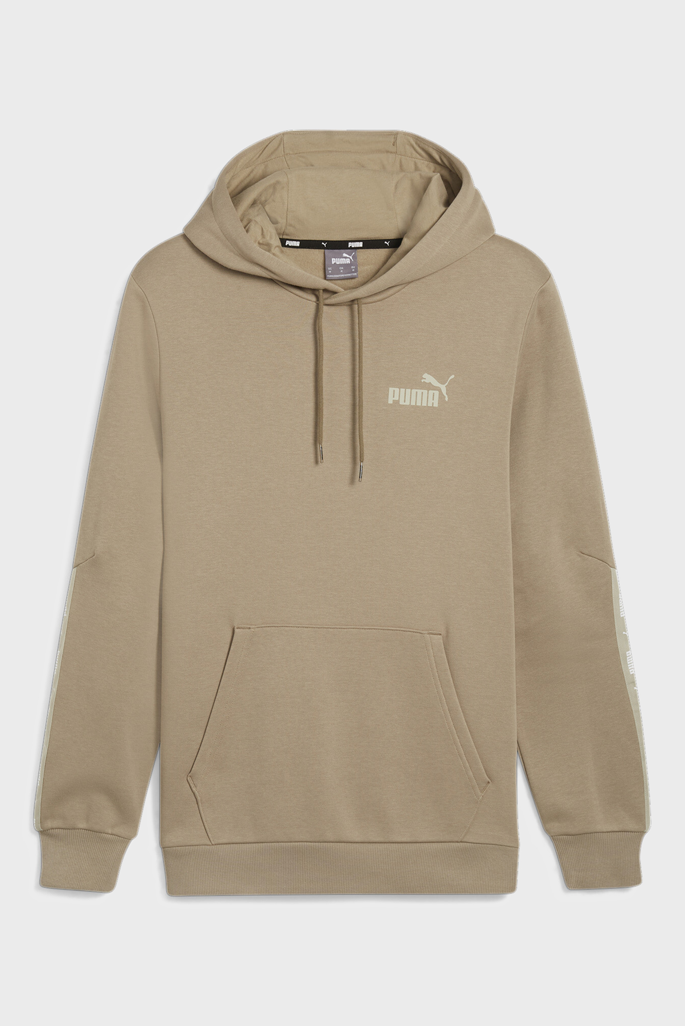 Мужское бежевое худи Essentials+ Tape Men’s Hoodie 1