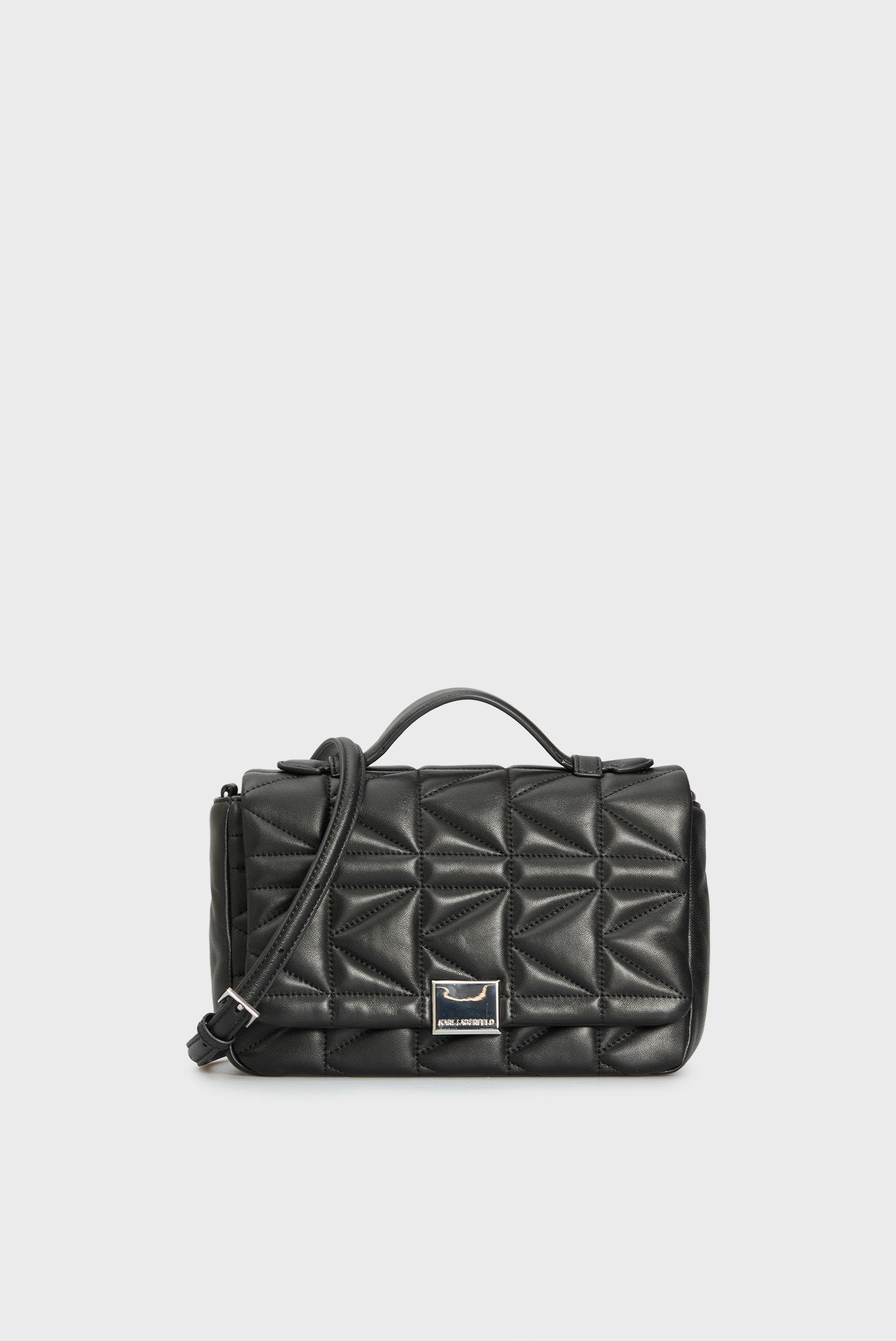 Женская черная кожаная сумка Черный ONESIZE Karl Lagerfeld 246W3086 Женская черная кожаная сумка Черный ONESIZE Karl Lagerfeld 246W3086