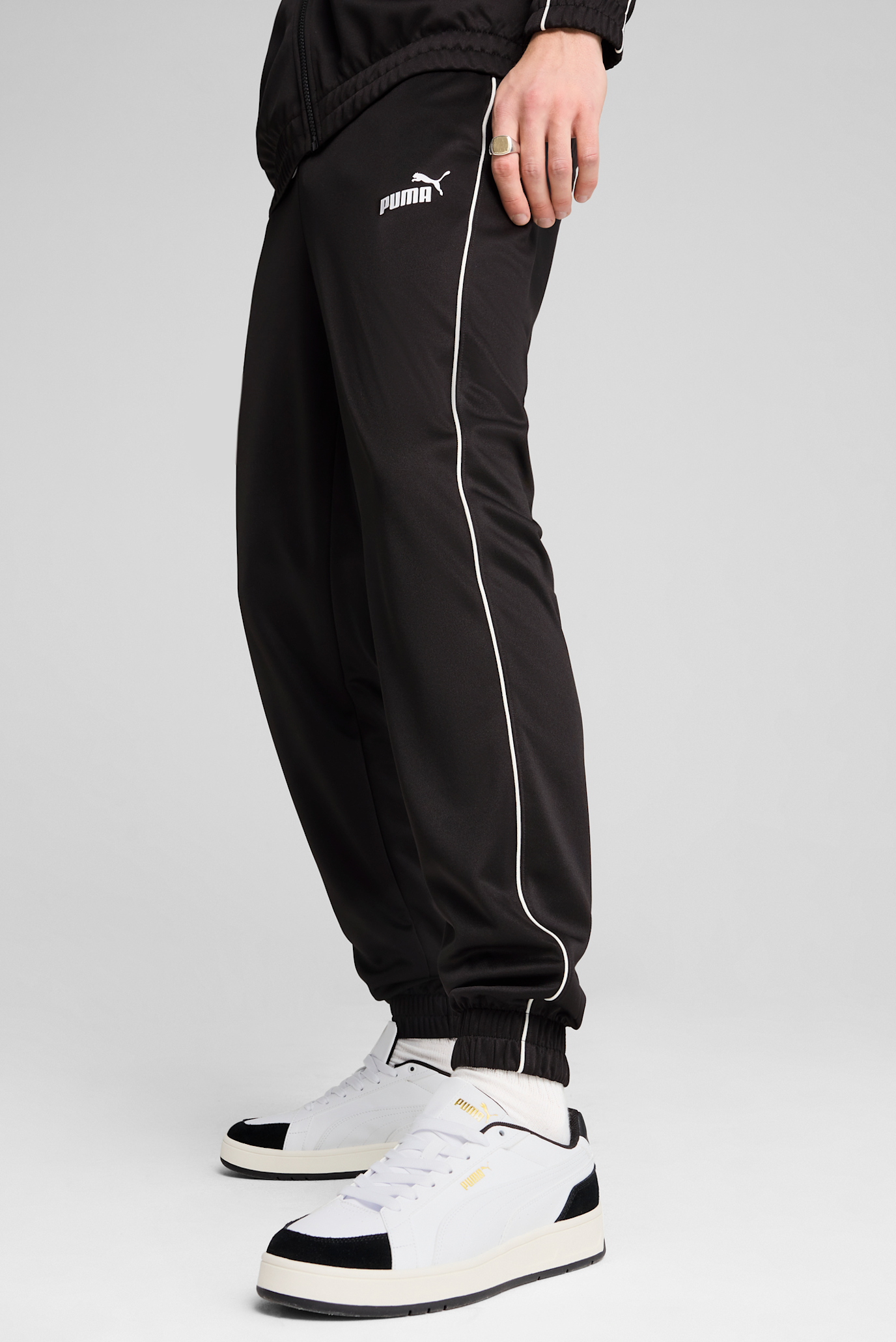 Мужские черные спортивные брюки PUMA Sport Poly Pants Men 1