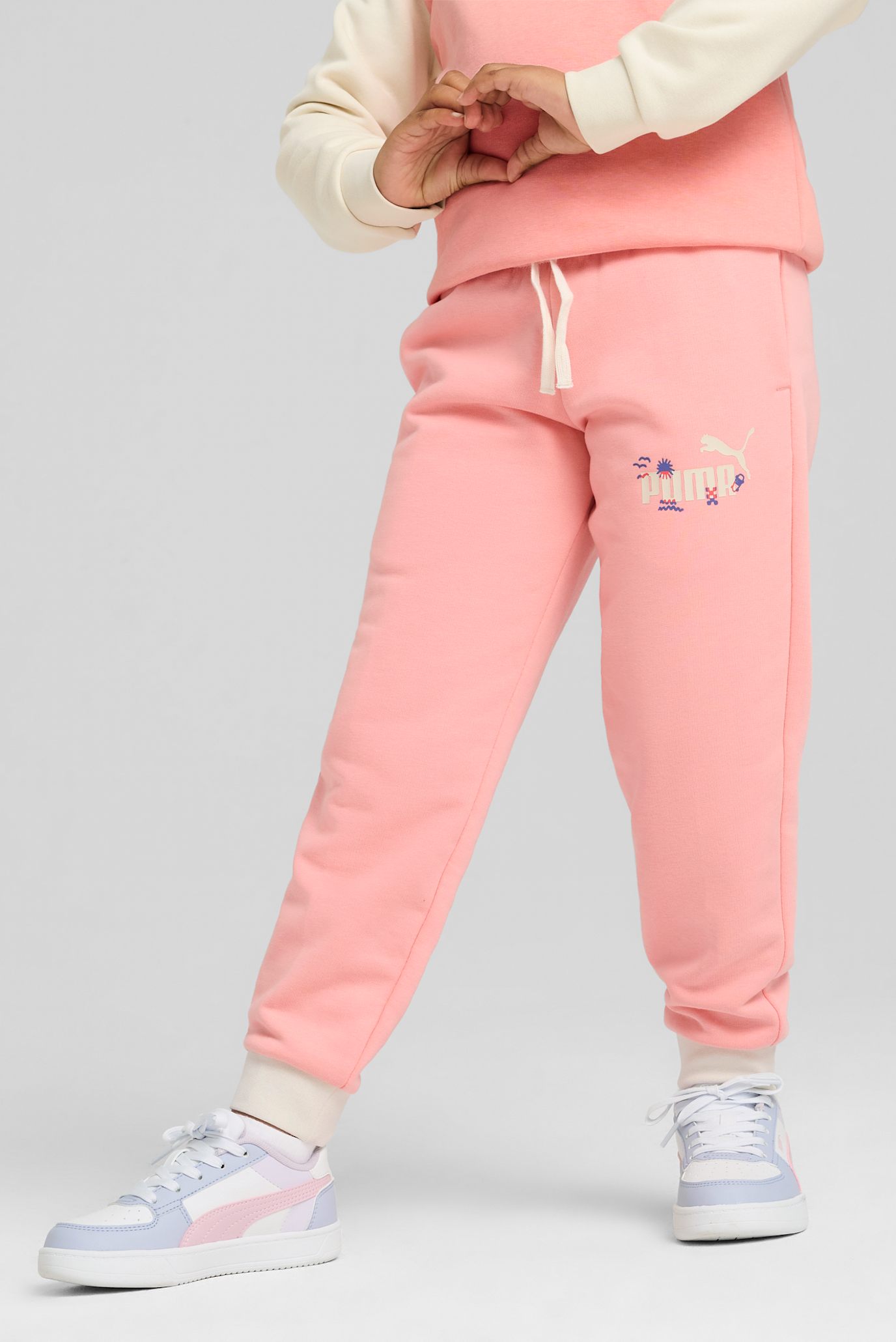 Детские розовые спортивные брюки Sandy Adventures Sweatpants Kids 1