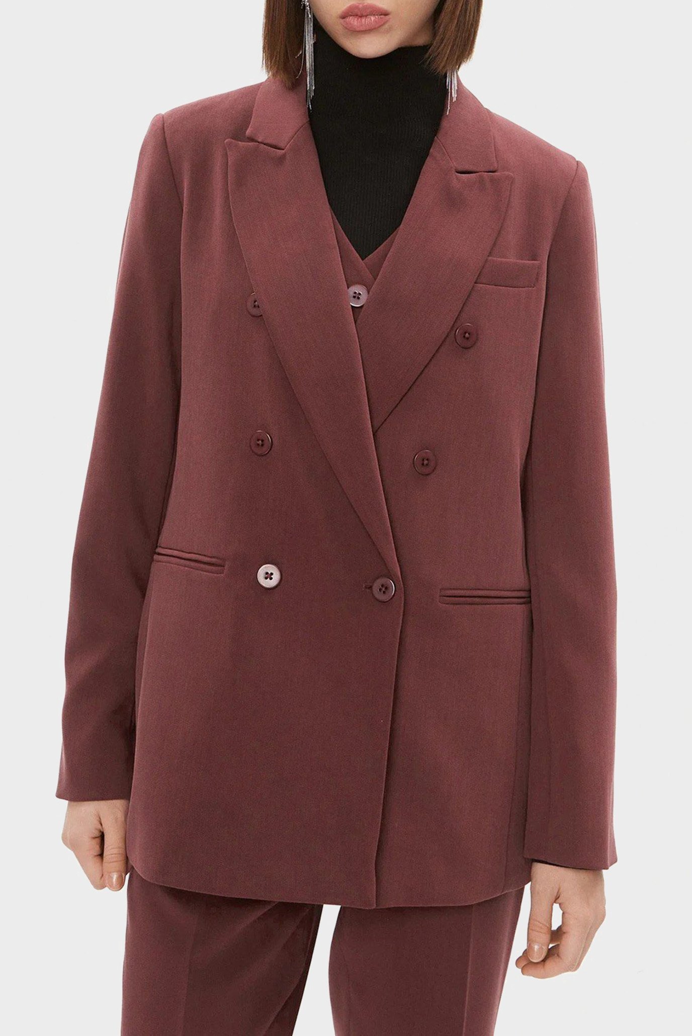 Женский бордовый жакет Бордовый 8 DKNY UG3JX043 Женский бордовый жакет Бордовый 8 DKNY UG3JX043