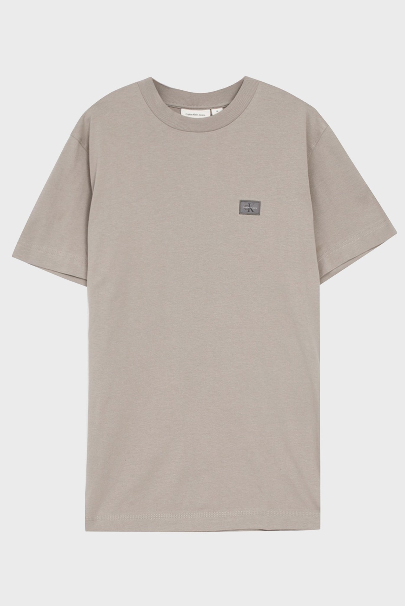 Мужская серая футболка WOVEN LABEL REGULAR TEE 1