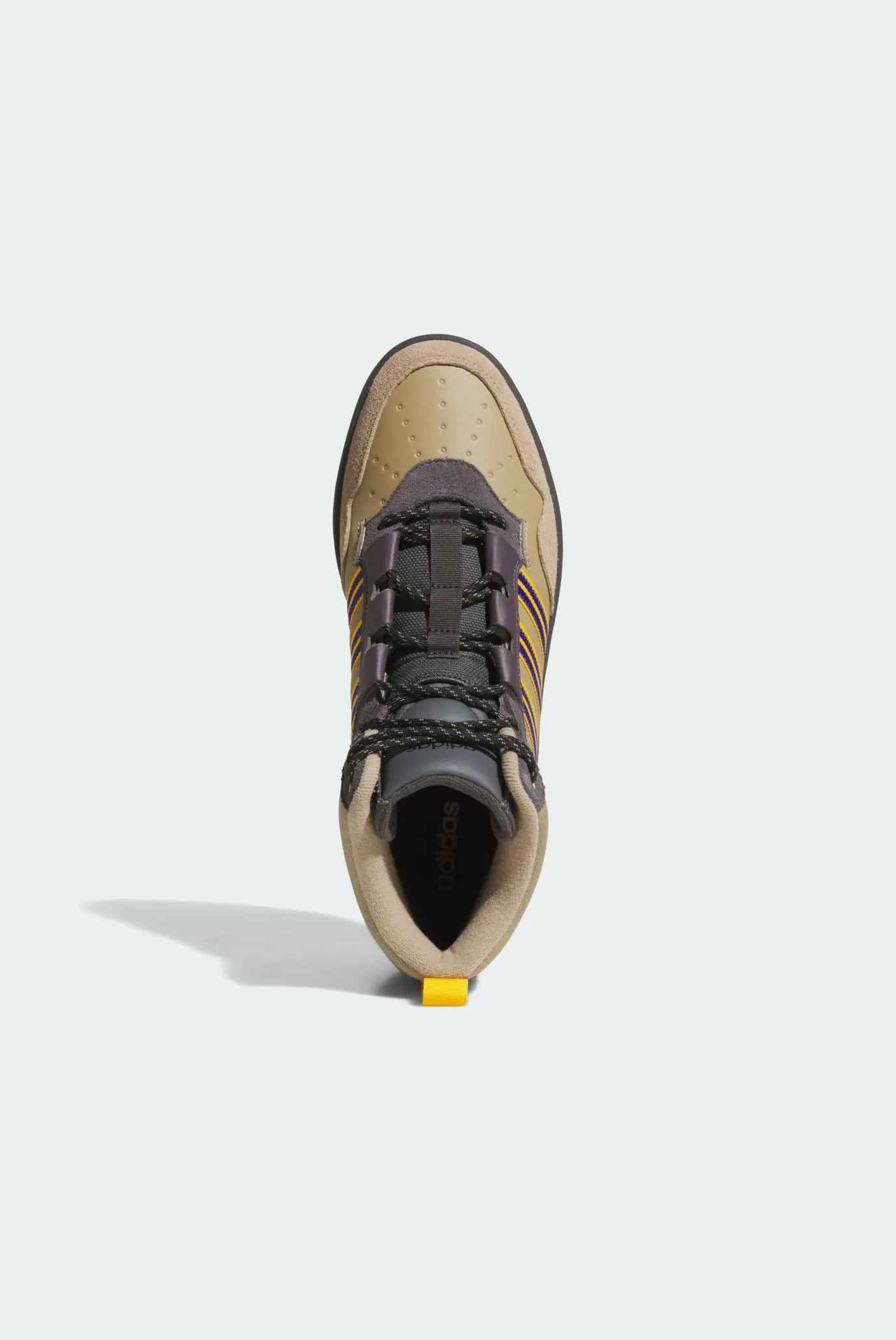 Бежеві шкіряні хайтопи Hoops 4.0 Mid 2