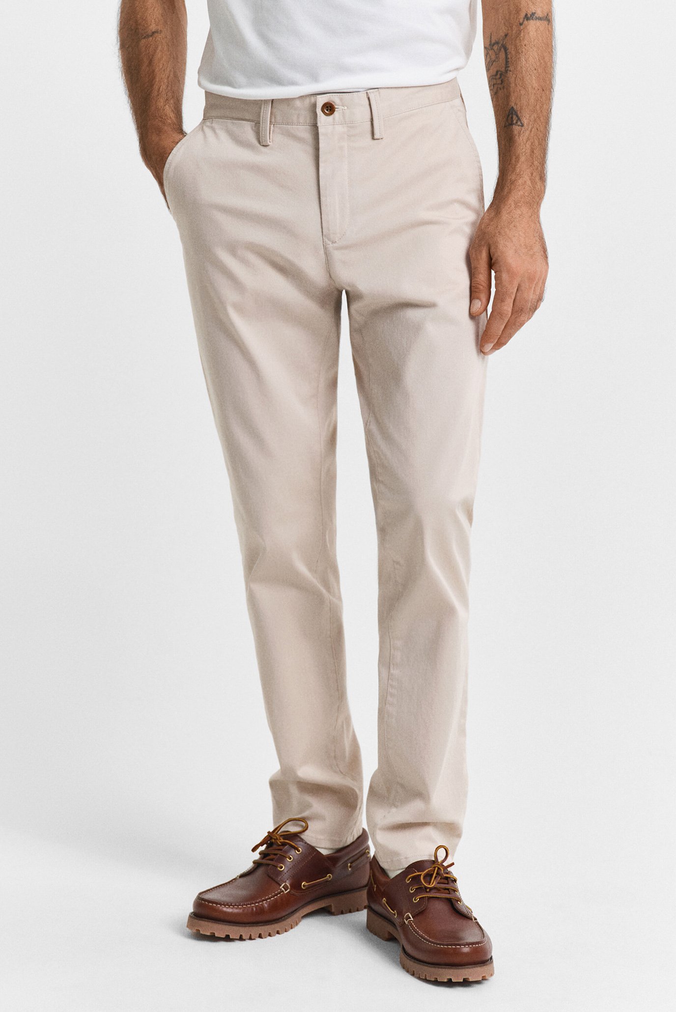 Чоловічі бежеві чіноси SLIM TWILL CHINOS 1