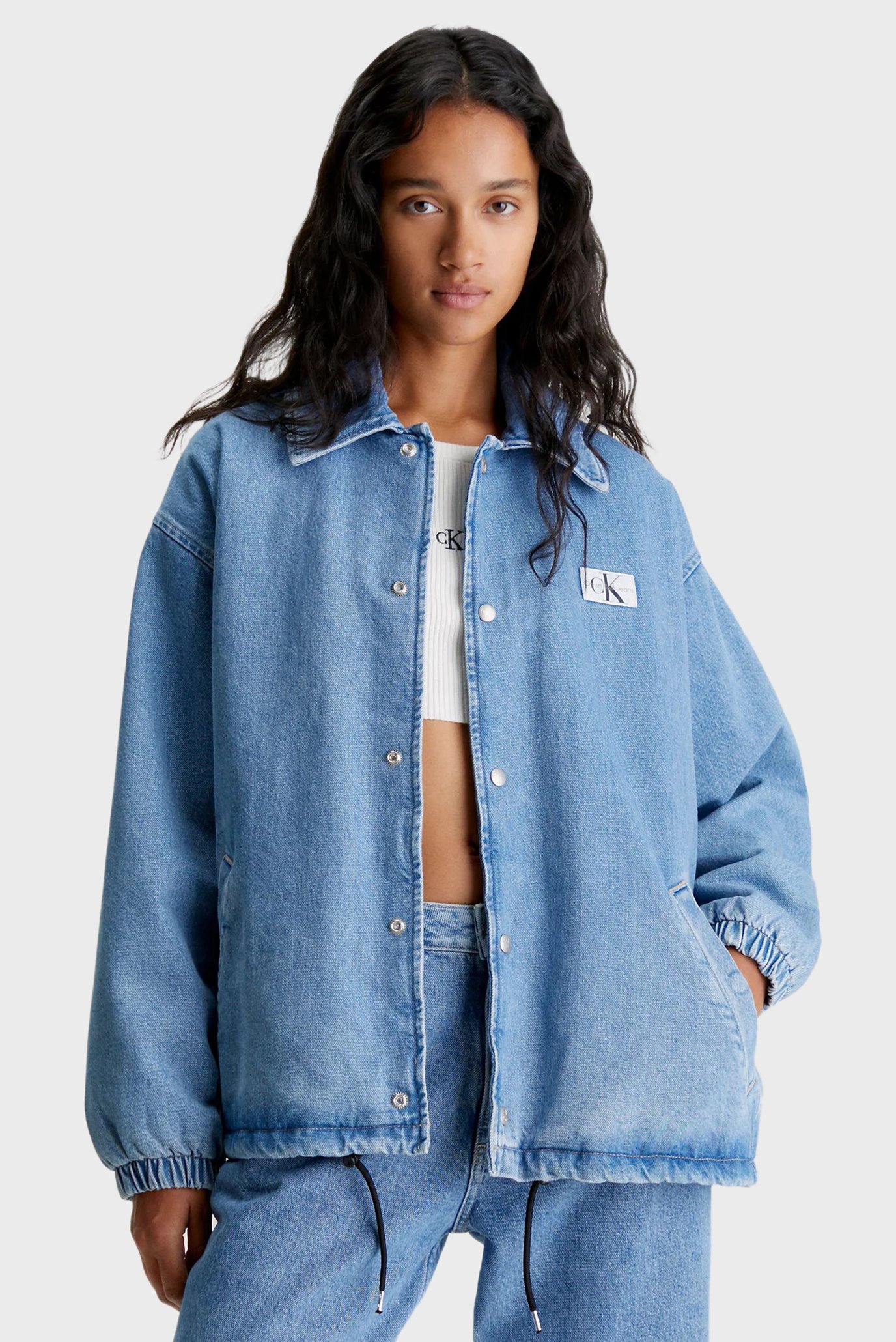 Женская голубая джинсовая куртка SKATER DENIM 1