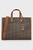 Женская коричневая сумка с узором GIGI LG GRAB TOTE
