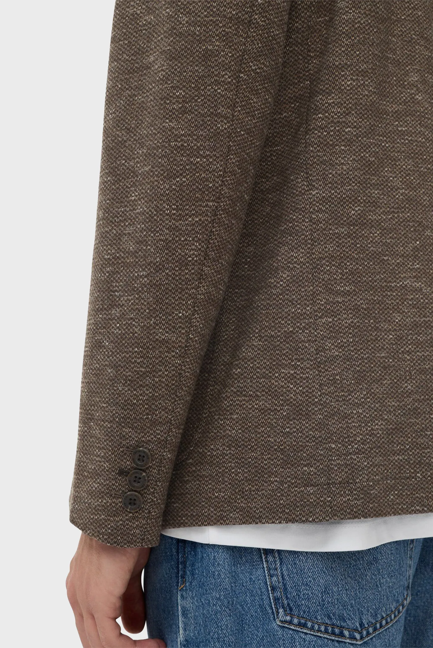 Мужской коричневый блейзер 5