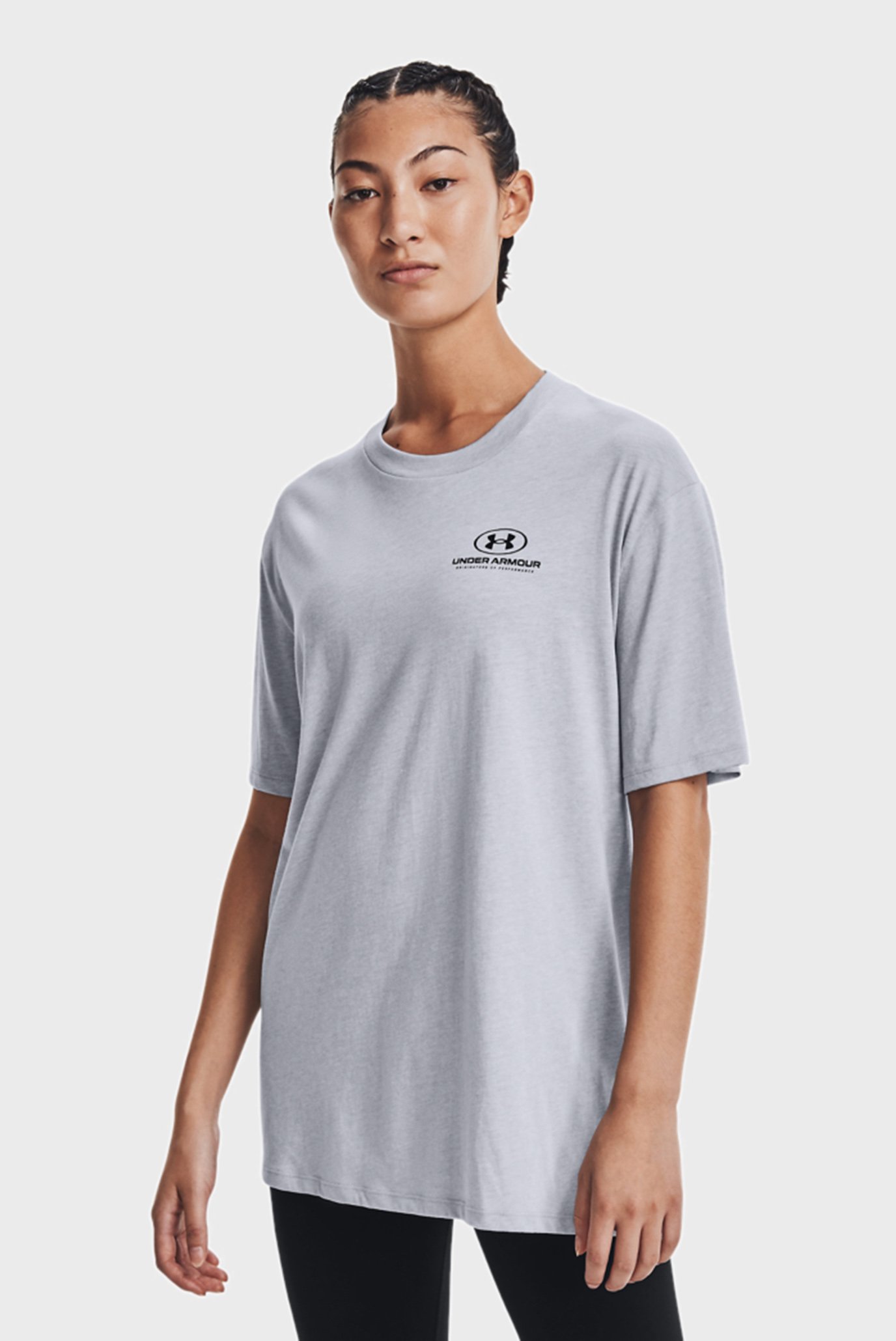 Жіноча сіра футболка Oversized Graphic SS 1
