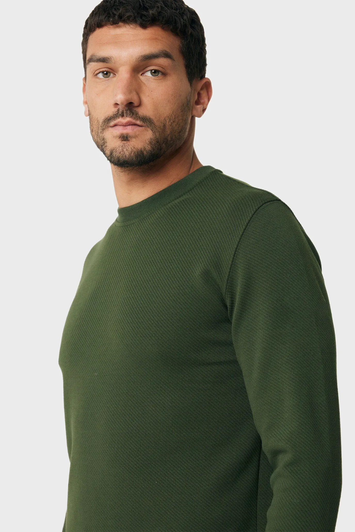 Мужской зеленый свитшот 4