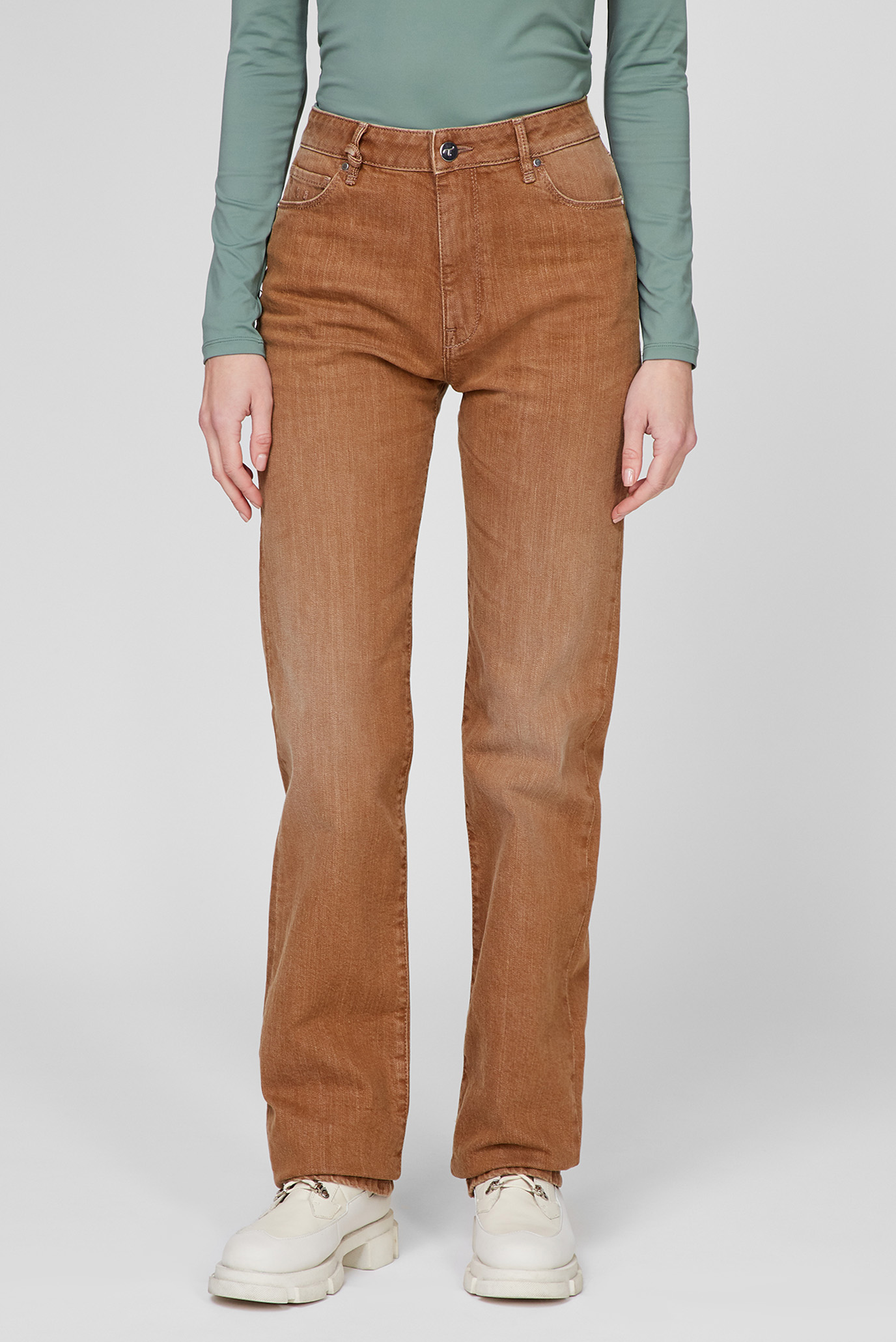 Женские коричневые джинсы 1