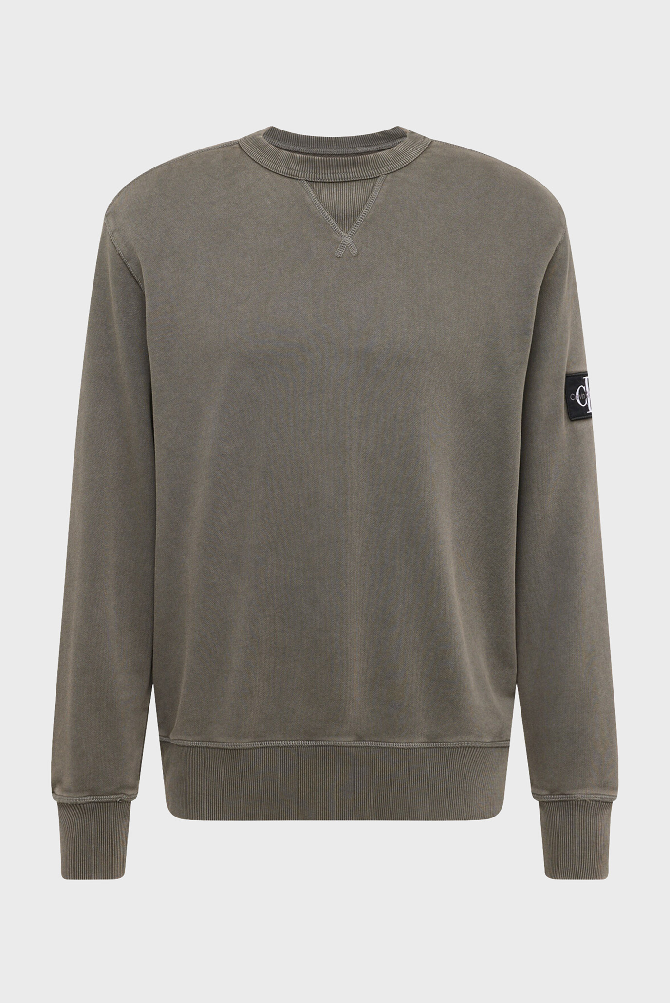 Мужской серый свитшот WASHED BADGE CREW NECK 1