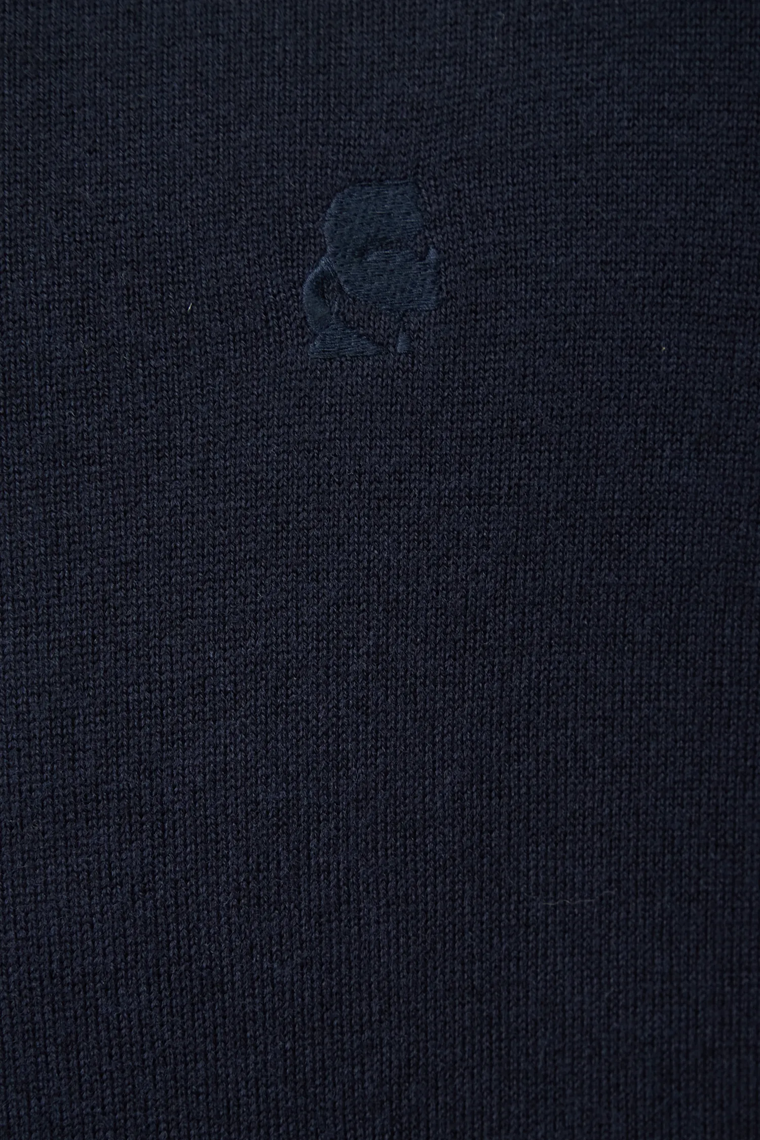 Мужской темно-синий шерстяной джемпер 3