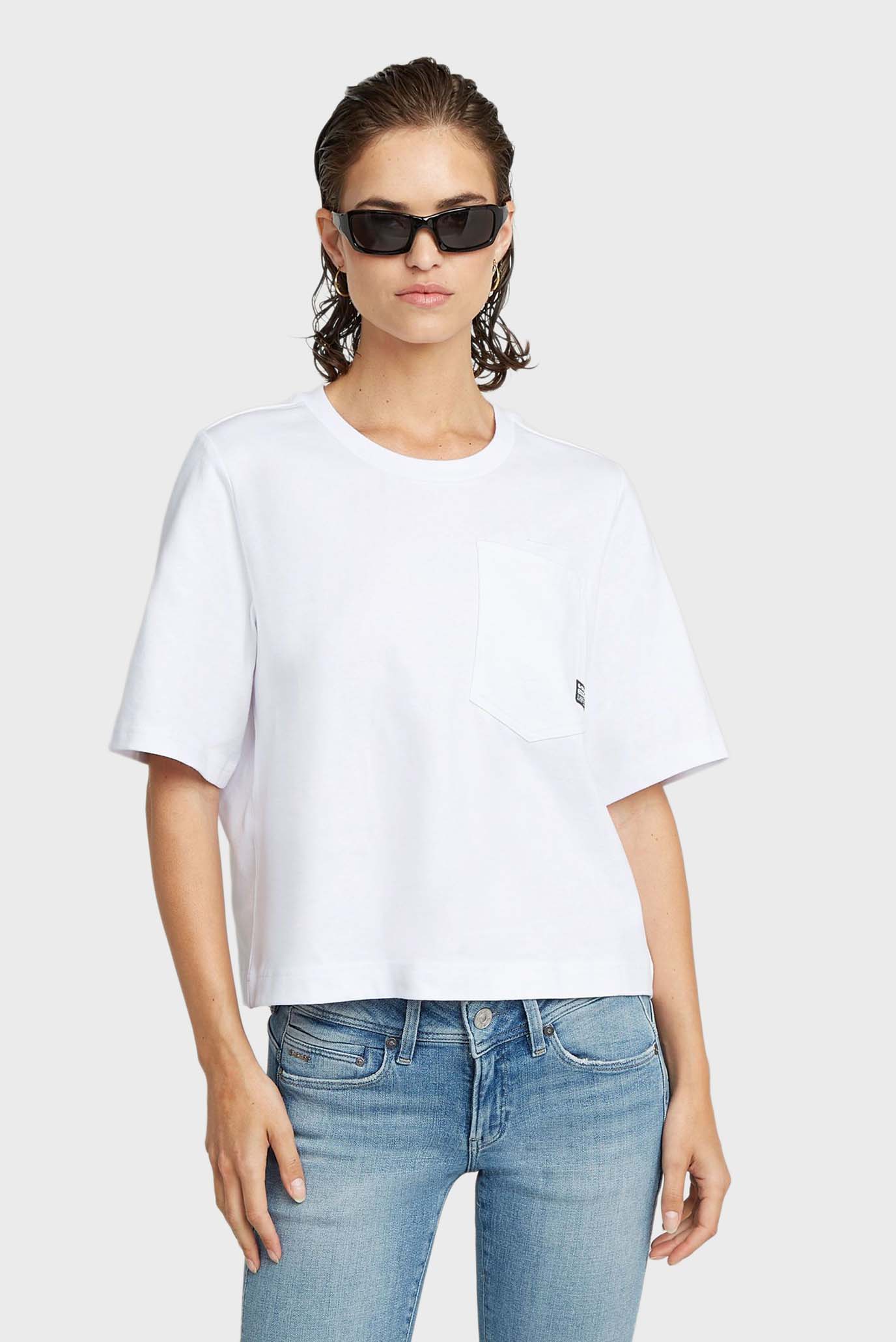 Женская белая футболка Pocket Белый XS G-Star RAW D26077,D959 Женская белая футболка Pocket Белый XS G-Star RAW D26077,D959
