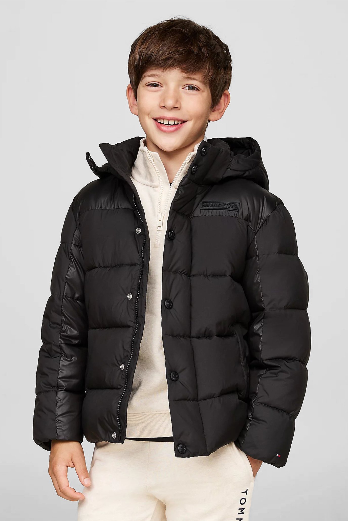 Дитяча чорна куртка CONTRAST PADDED JACKET 1