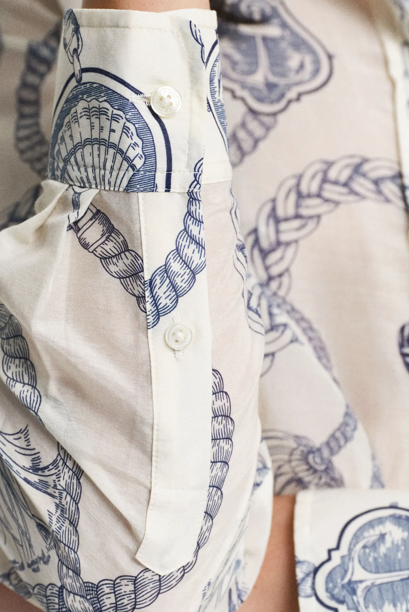 Жіноча біла сорочка з візерунком REG SAILING PRINT 5