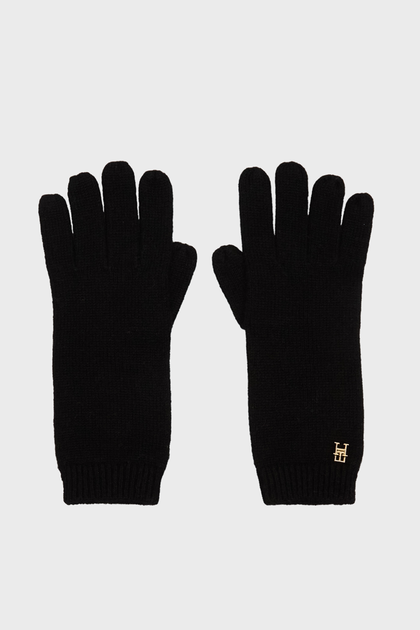 Женские черные кашемировые перчатки CASHMERE CHIC GLOVES 1