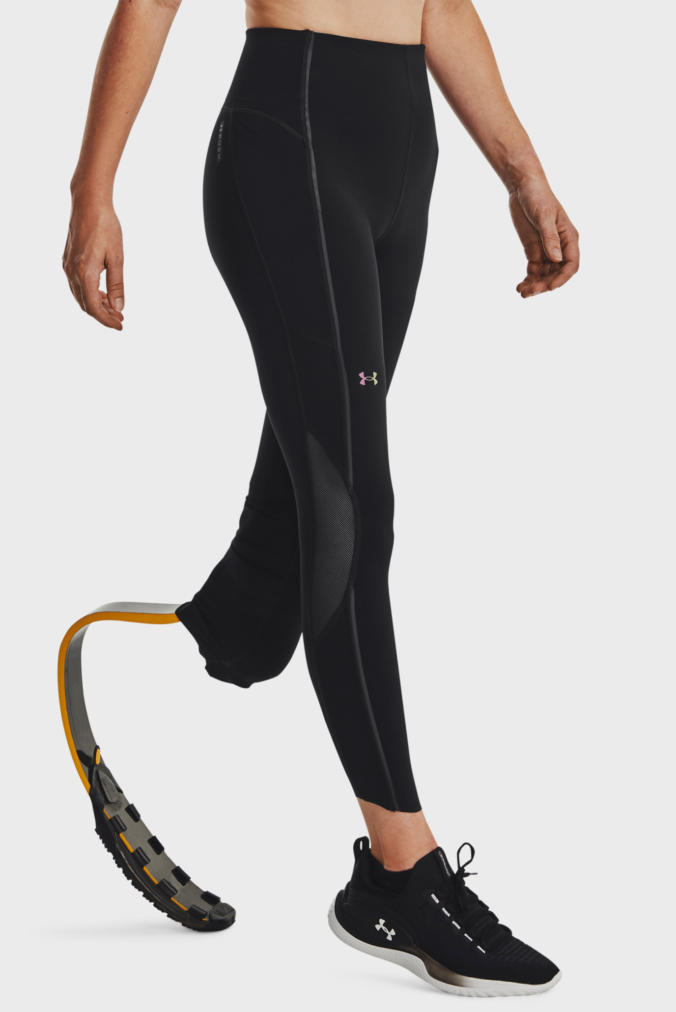 Жіночі чорні тайтси UA Rush Vent Ankle Legging 1