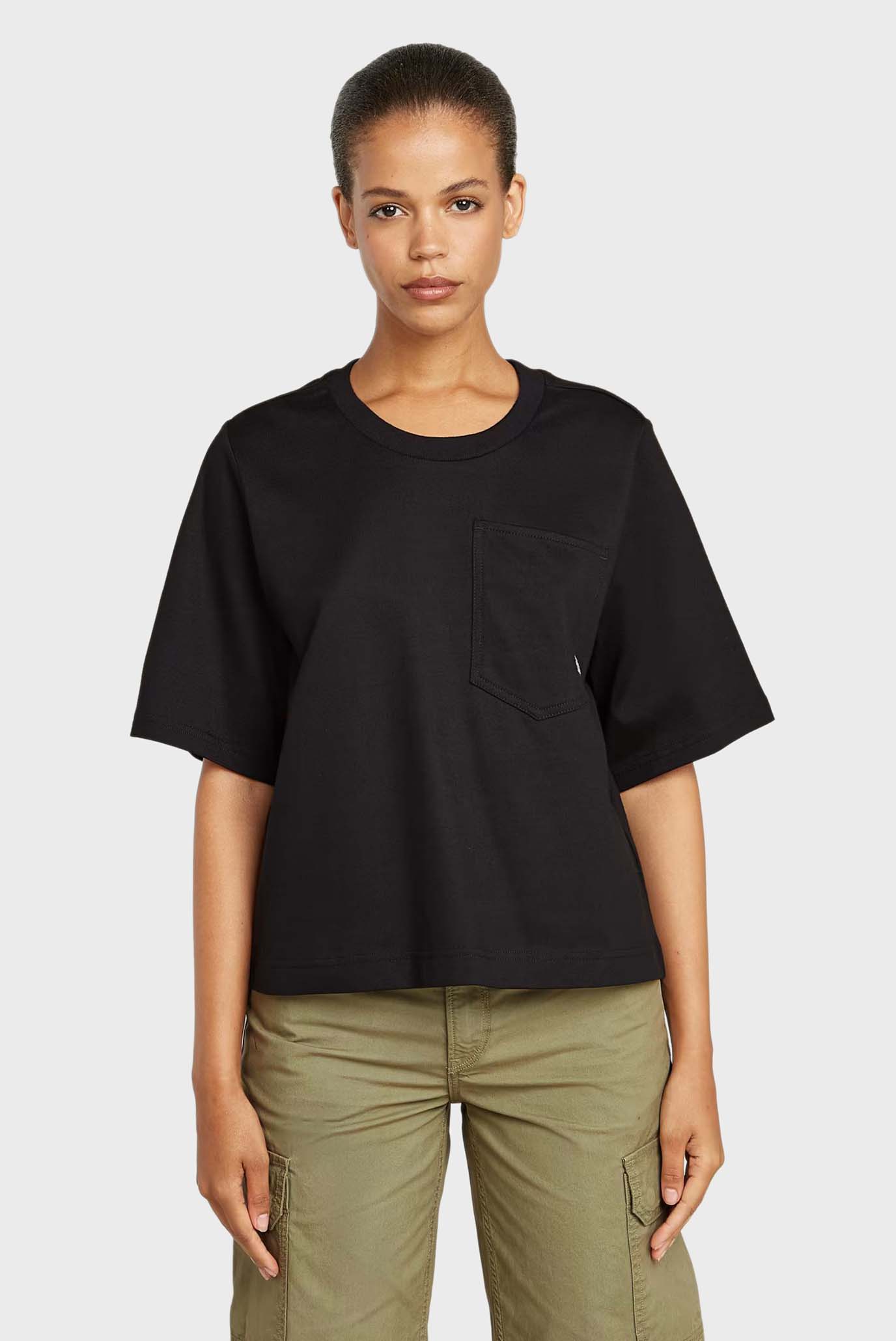 Женская черная футболка Pocket Черный XS G-Star RAW D26077,D959 Женская черная футболка Pocket Черный XS G-Star RAW D26077,D959