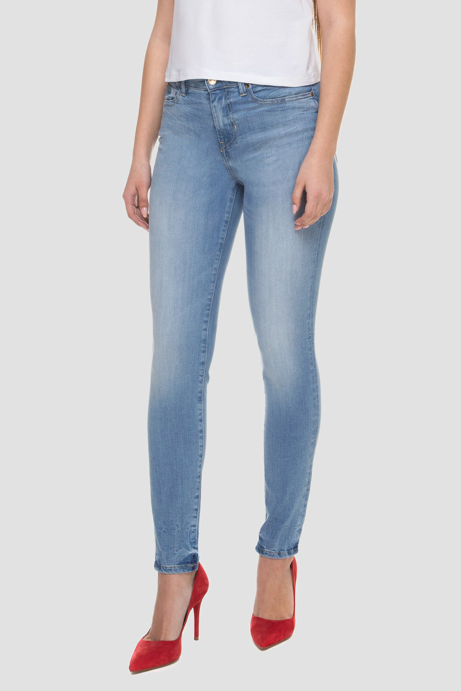 Женские голубые джинсы 1981 Skinny High 1