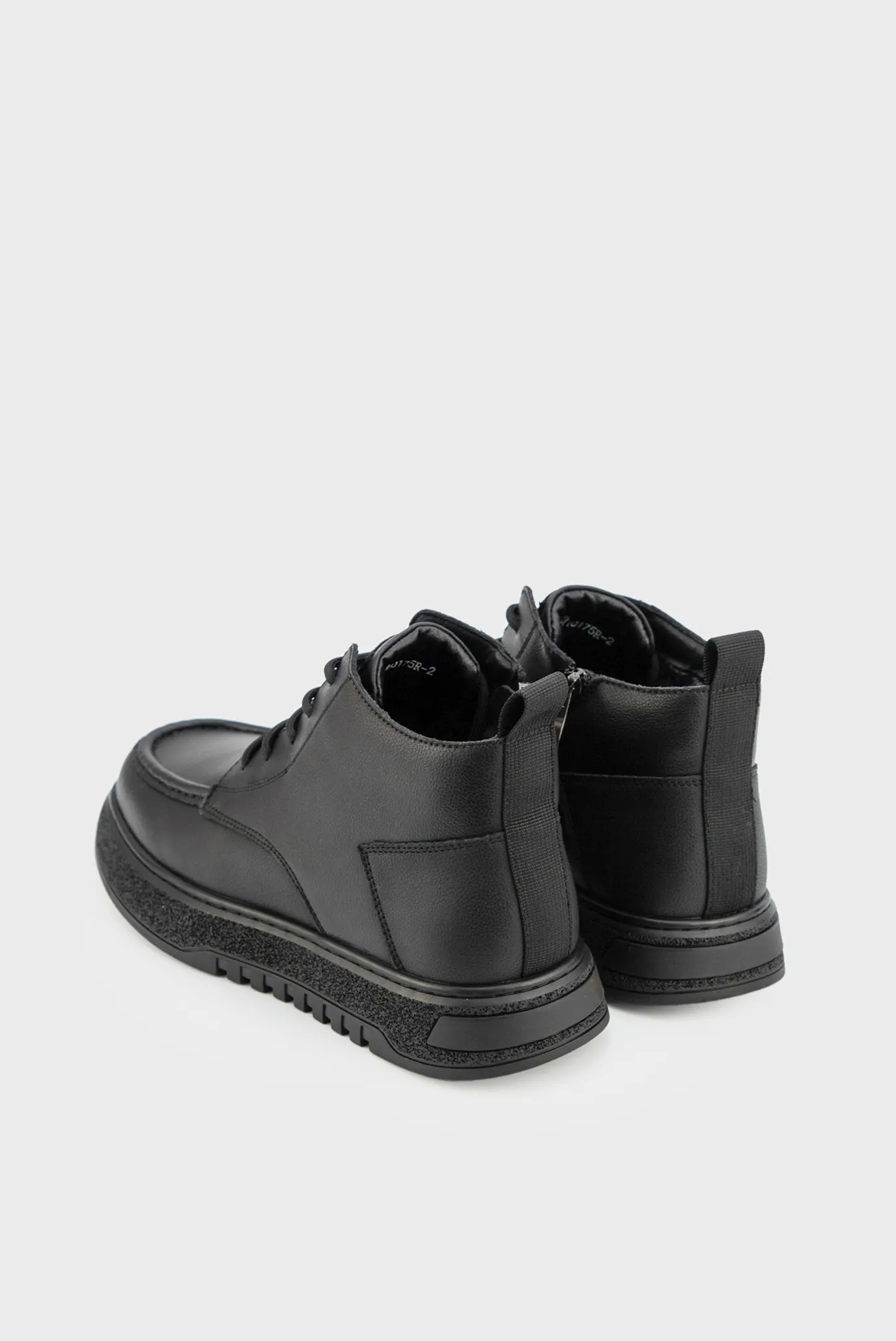 Мужские черные кожаные дезерты 5