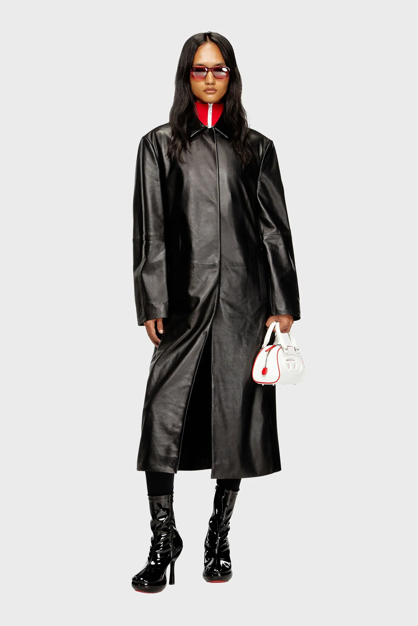 Женские черные ботильоны LAKE / D-LAKE PLATFORM MIDB ZIP  STRETCH BOOTS 2