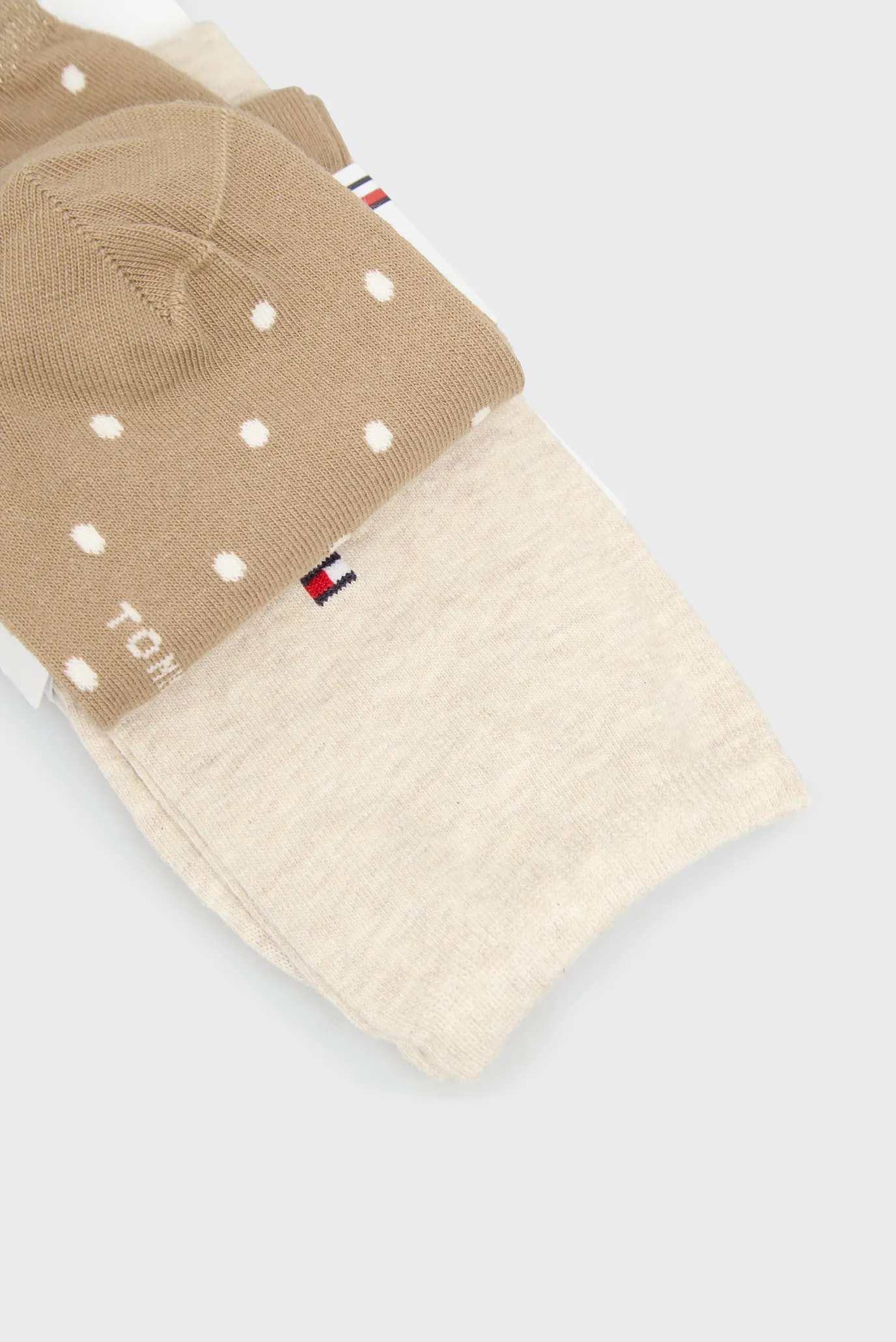 Жіночі бежеві шкарпетки (2 пари) DOT 2