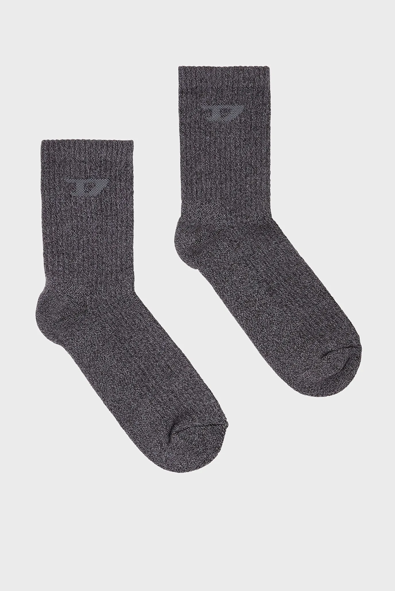 Мужские черные носки SKM-D-TENNIS-CREW-17.5-S Черный 35-38 Diesel A17882 0NKCB