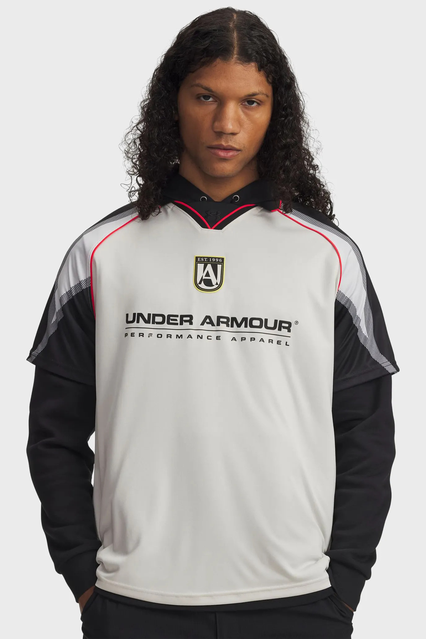 Мужское белое поло UA M 96 Terrace Jersey SS 1