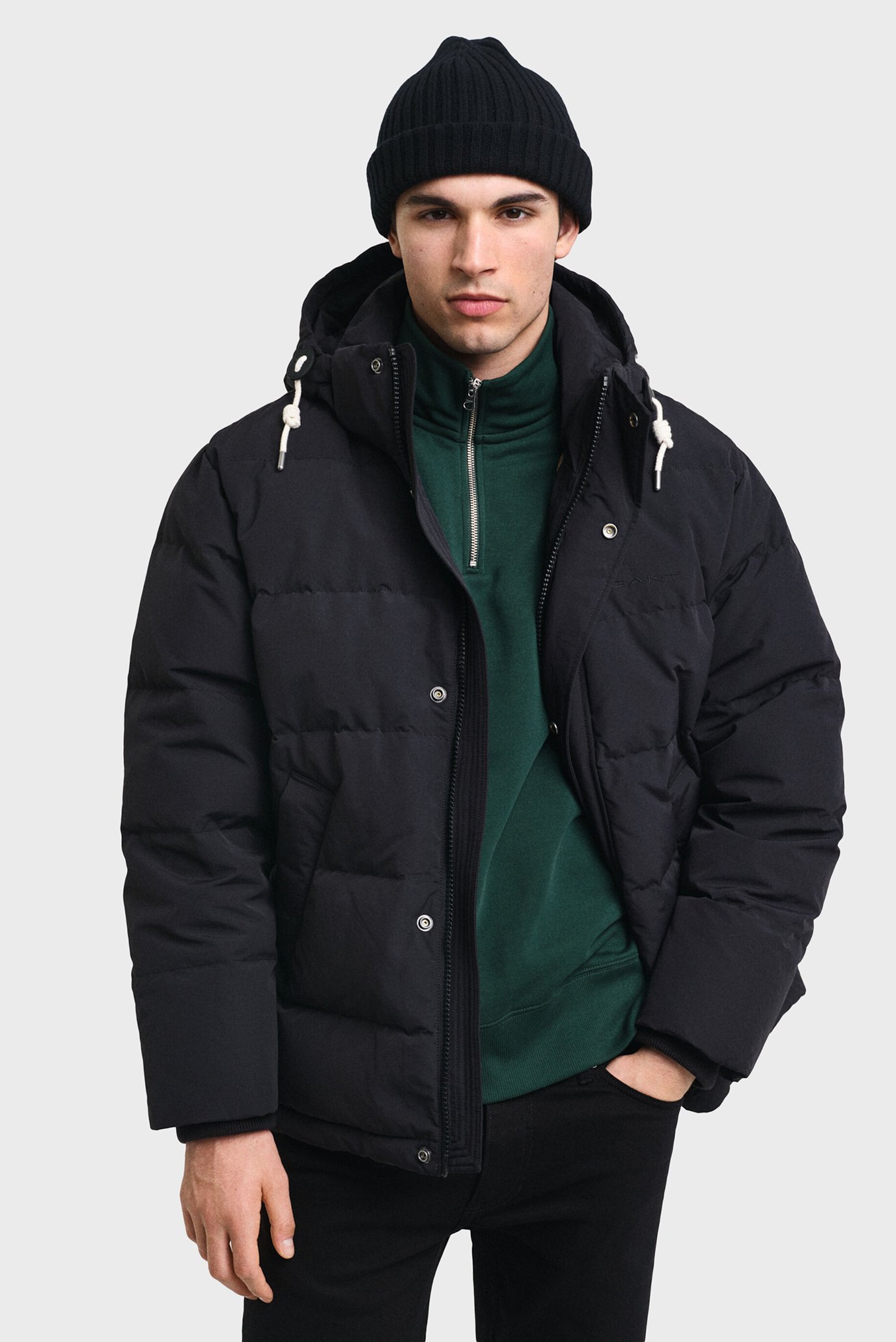 Чоловічий чорний пуховик HEAVY DOWN JACKET 1