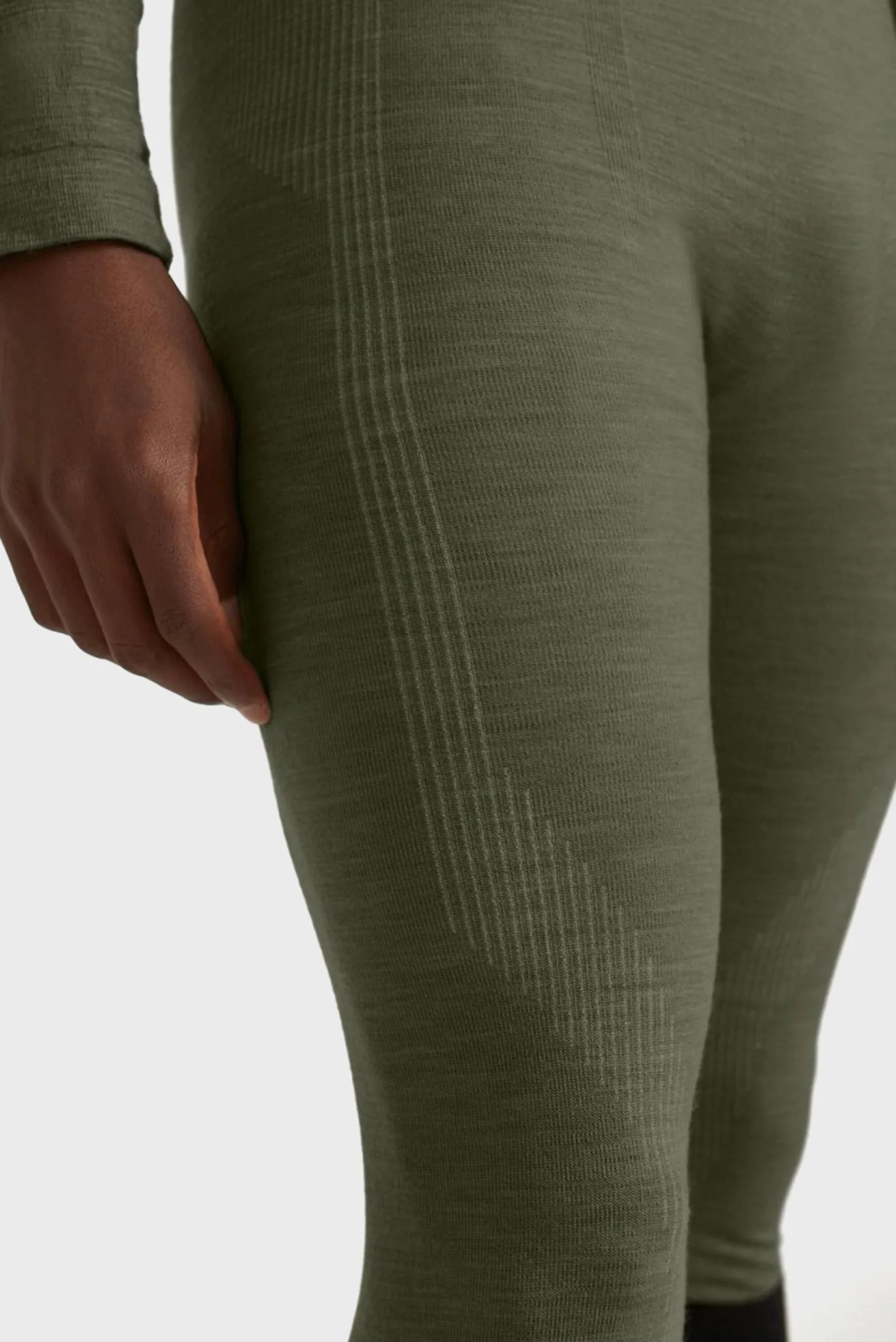 Чоловічі оливкові вовняні термобрюки TECH 5