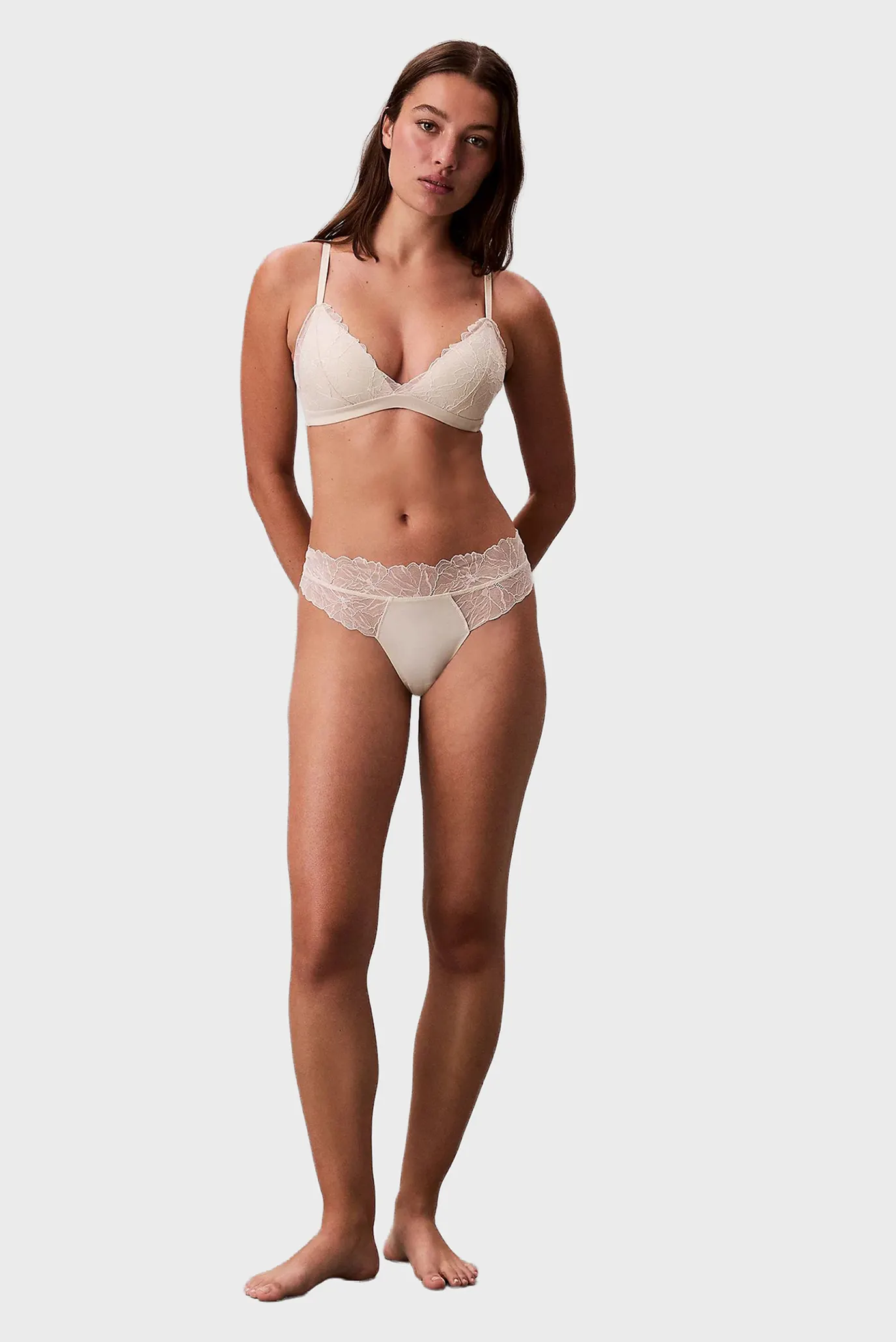 Жіночі білі трусики THONG 1