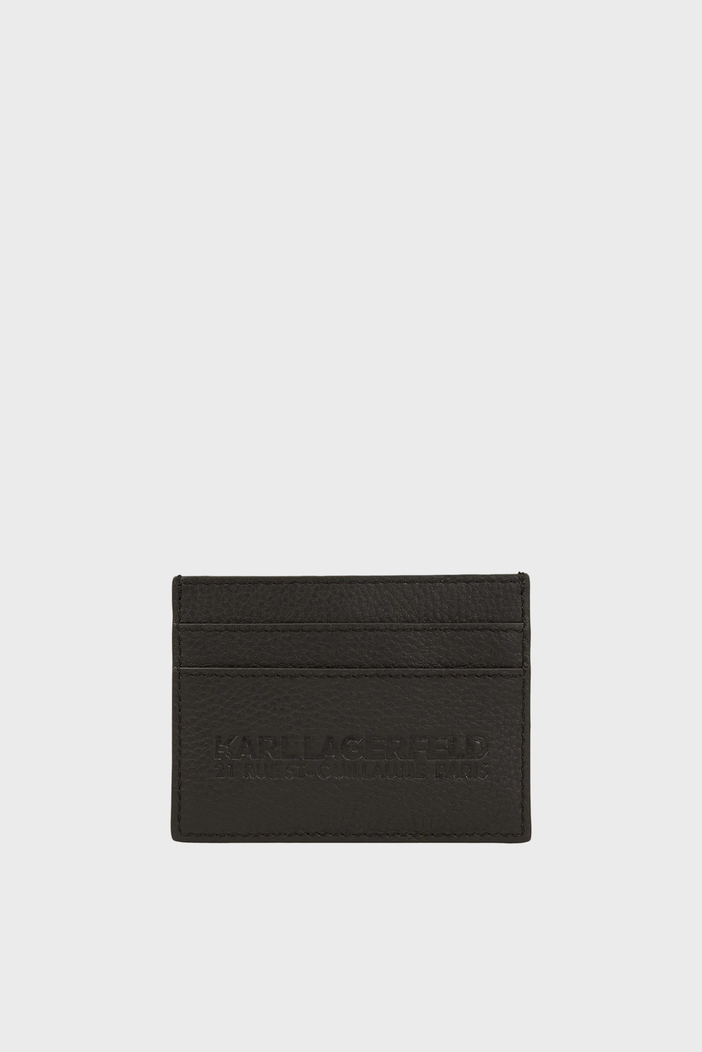Мужской черный кожаный кардхолдер Черный ONESIZE Karl Lagerfeld A3M32051;999 Мужской черный кожаный кардхолдер Черный ONESIZE Karl Lagerfeld A3M32051;999