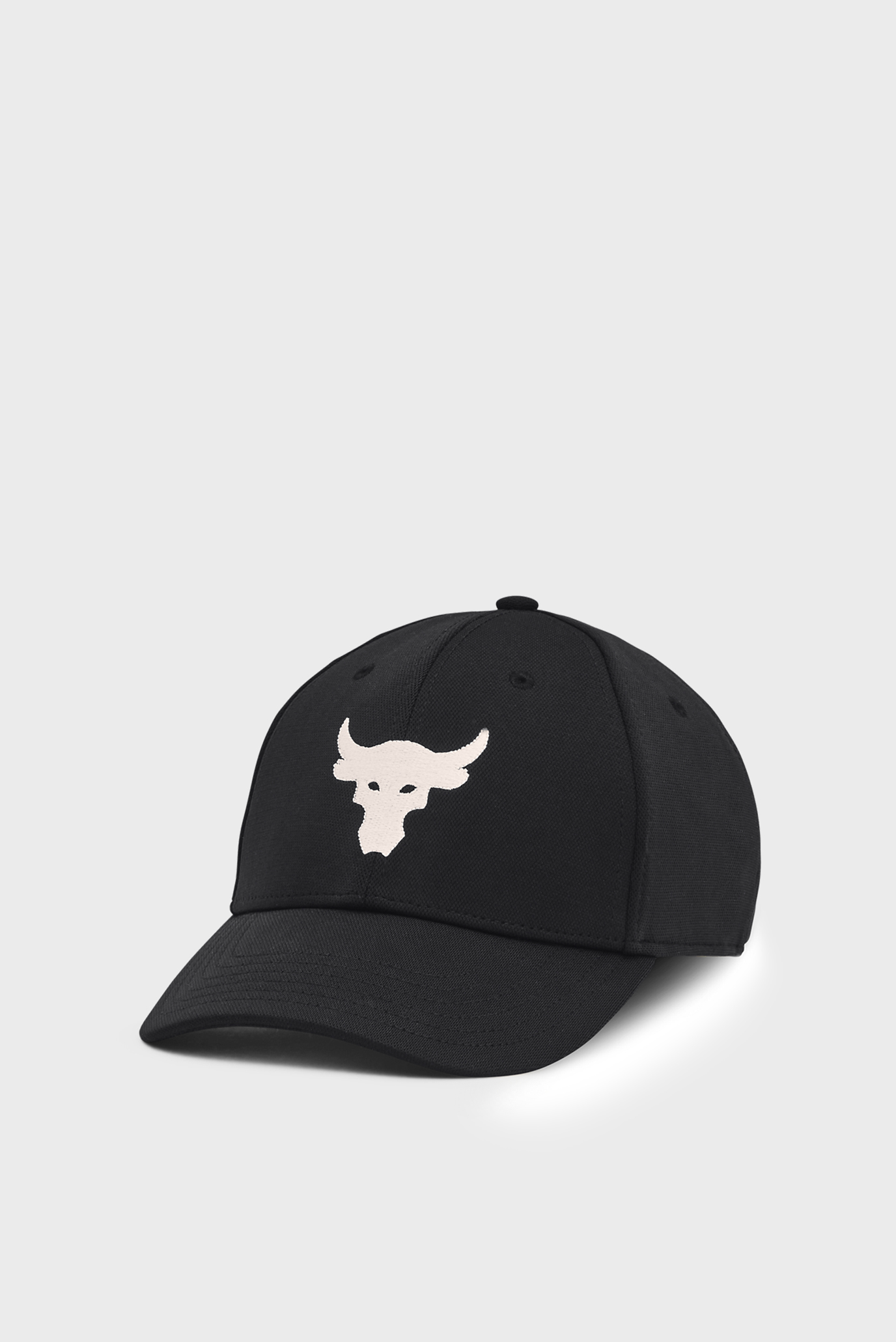 Женская черная кепка UA Project Rock Hat-BLK 1