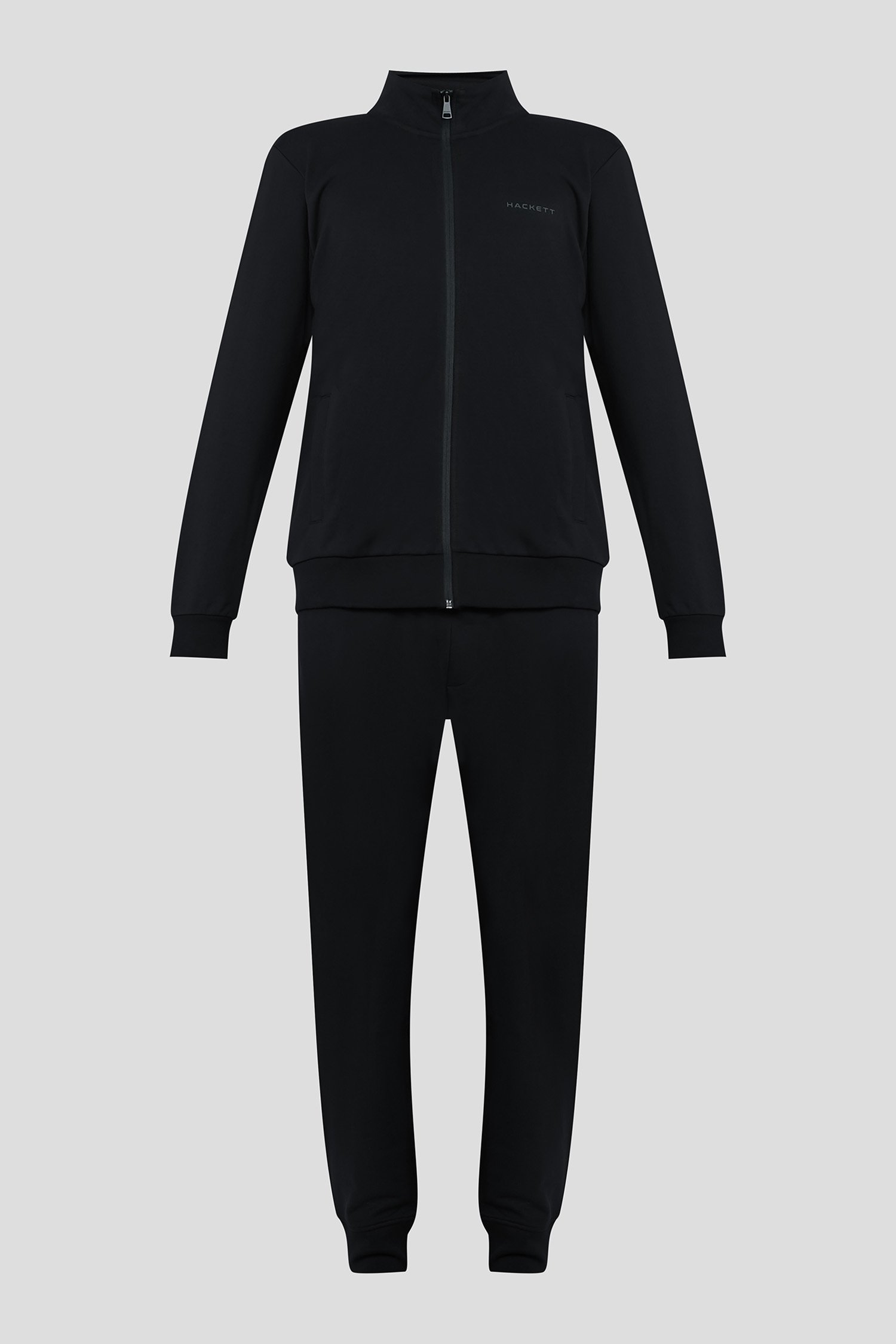 Чоловічий чорний спортивний костюм (кофта, штани) 1